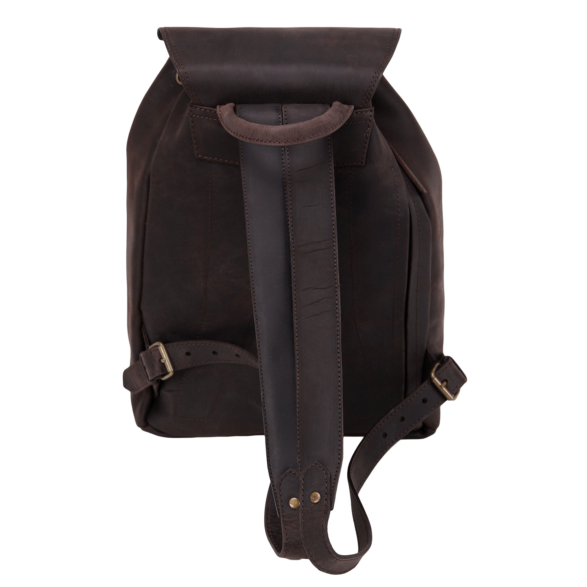 Leather Backpack 2212 - Chocolate Brown