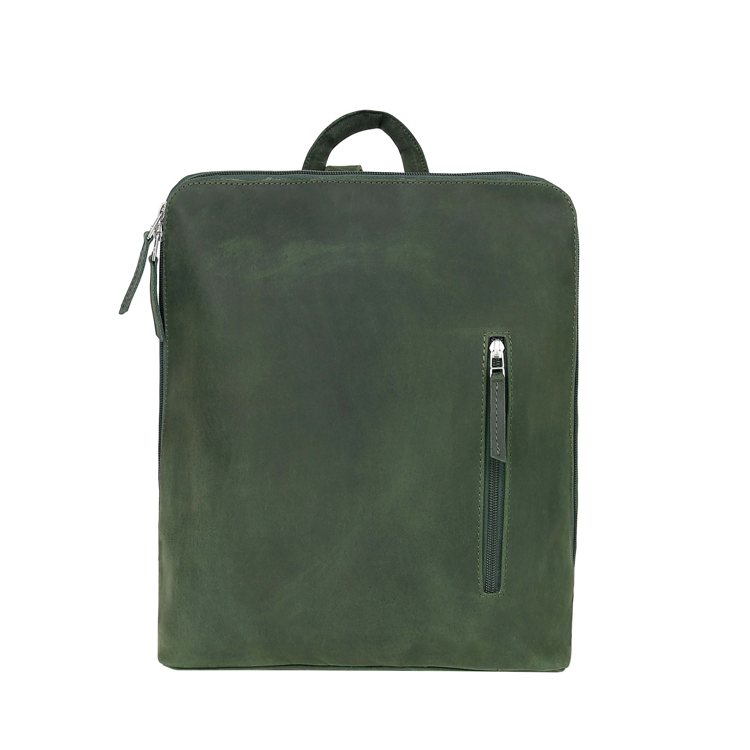 Leather Backpack 8895 - Green