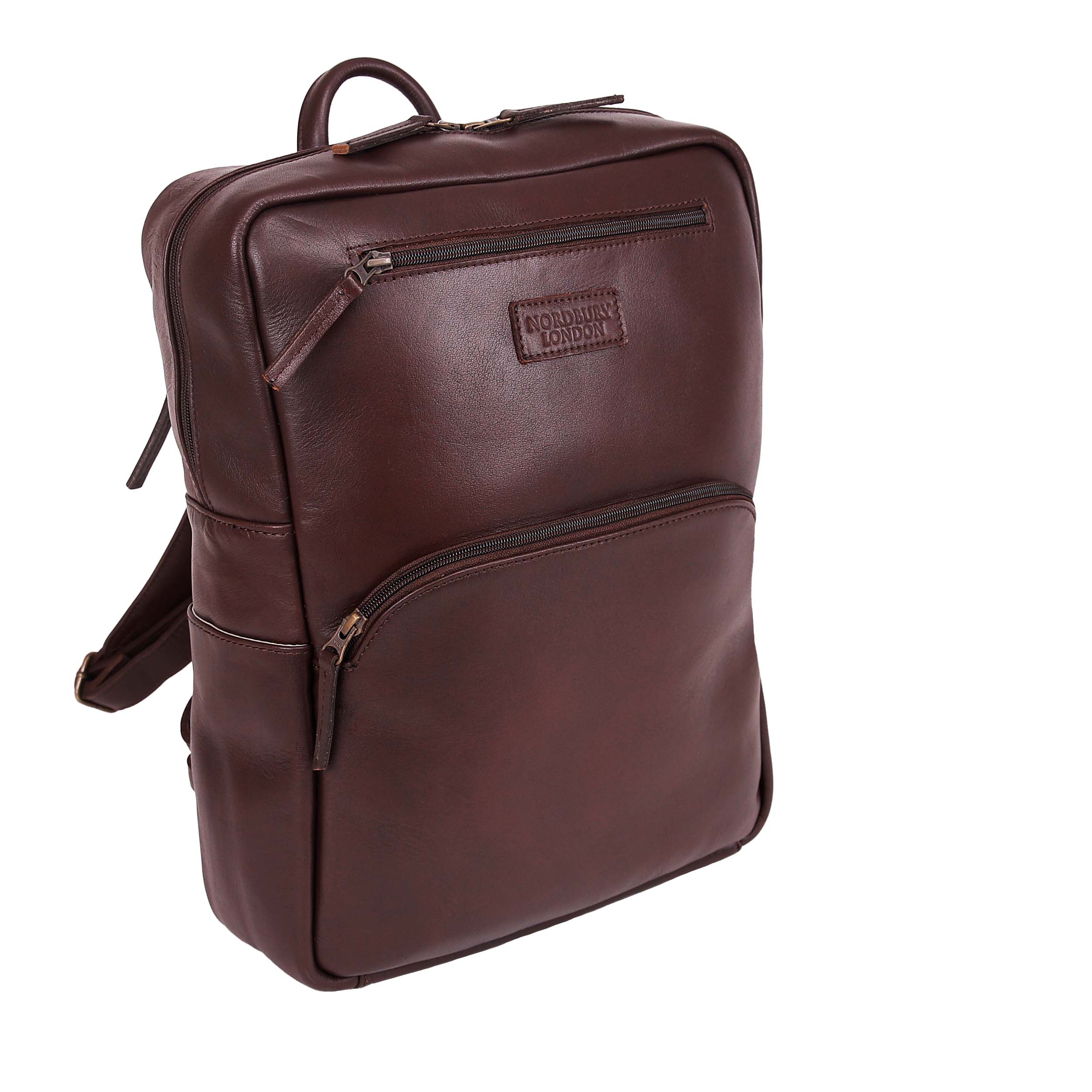 Leather Backpack 8890 - Antique Brown