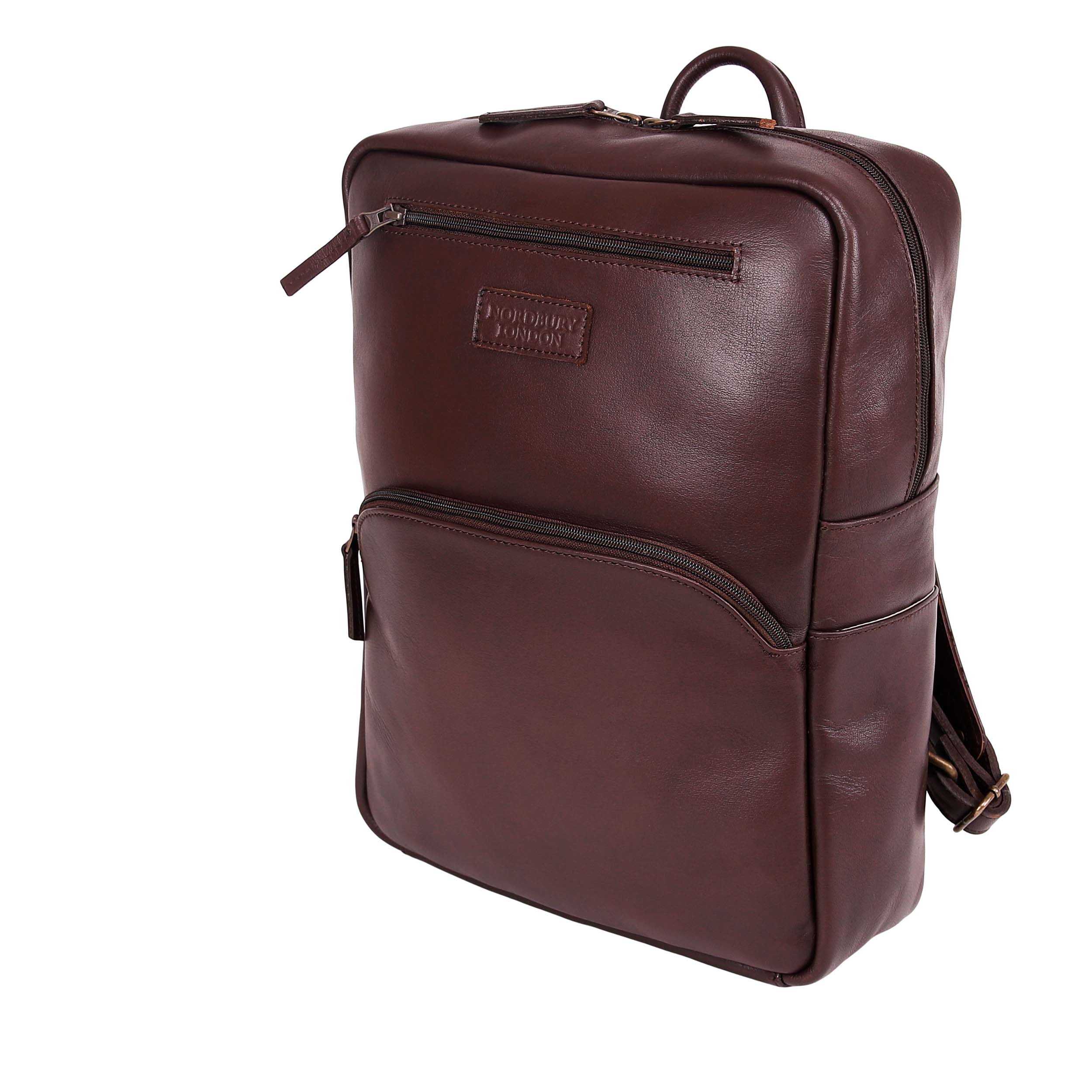 Leather Backpack 8890 - Antique Brown