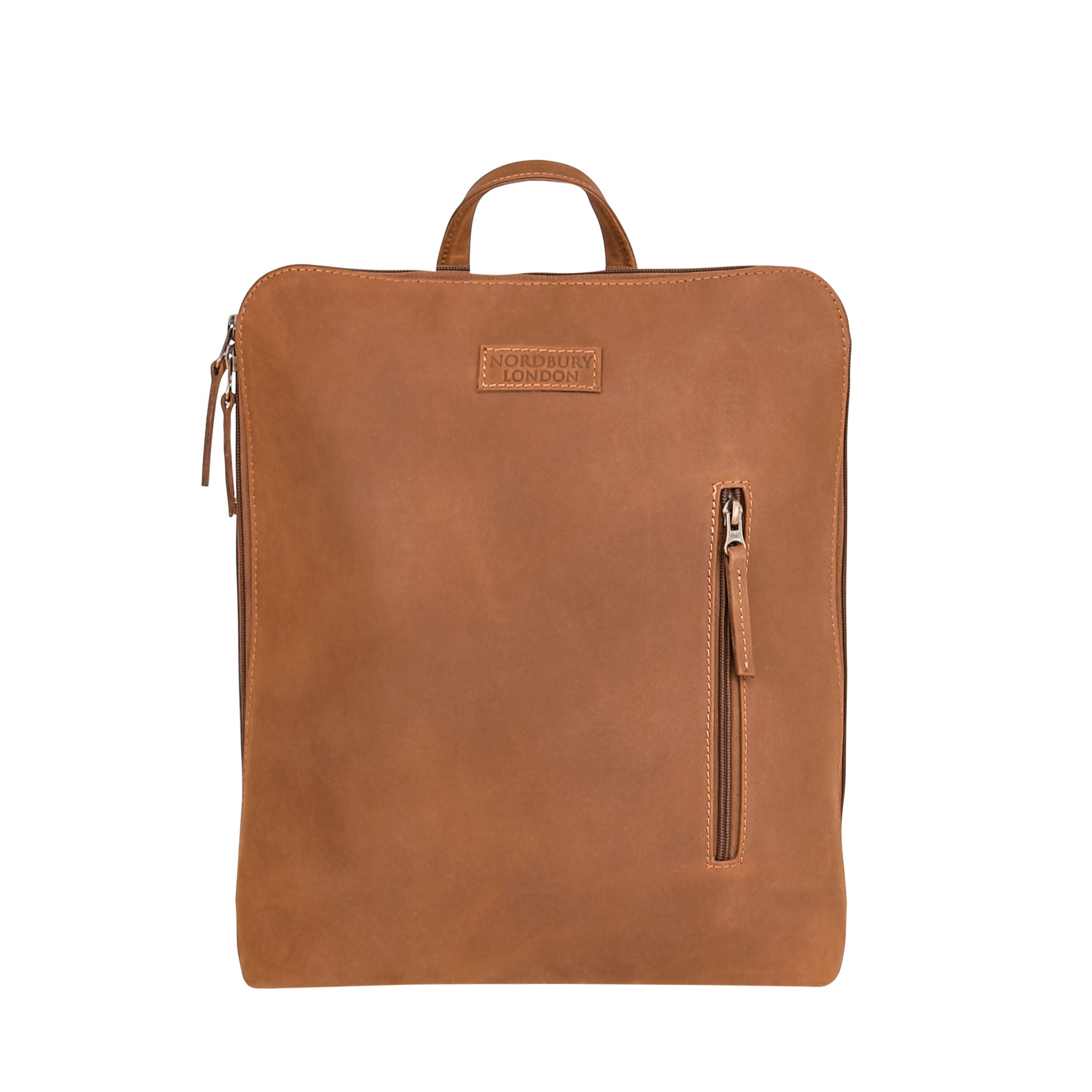 Leather Backpack 8895 - Brown