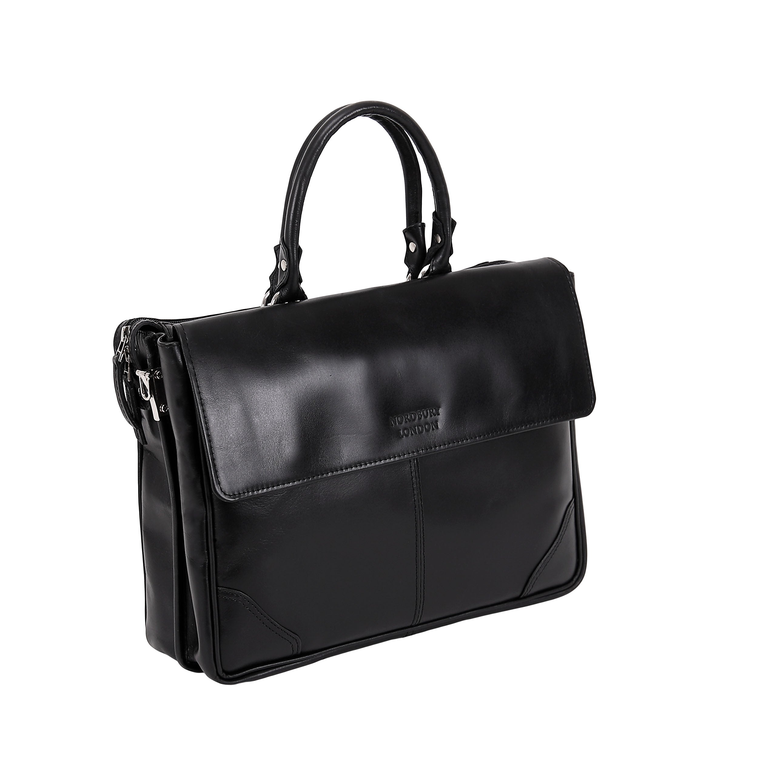 Leather Business Bag 0211 - Black