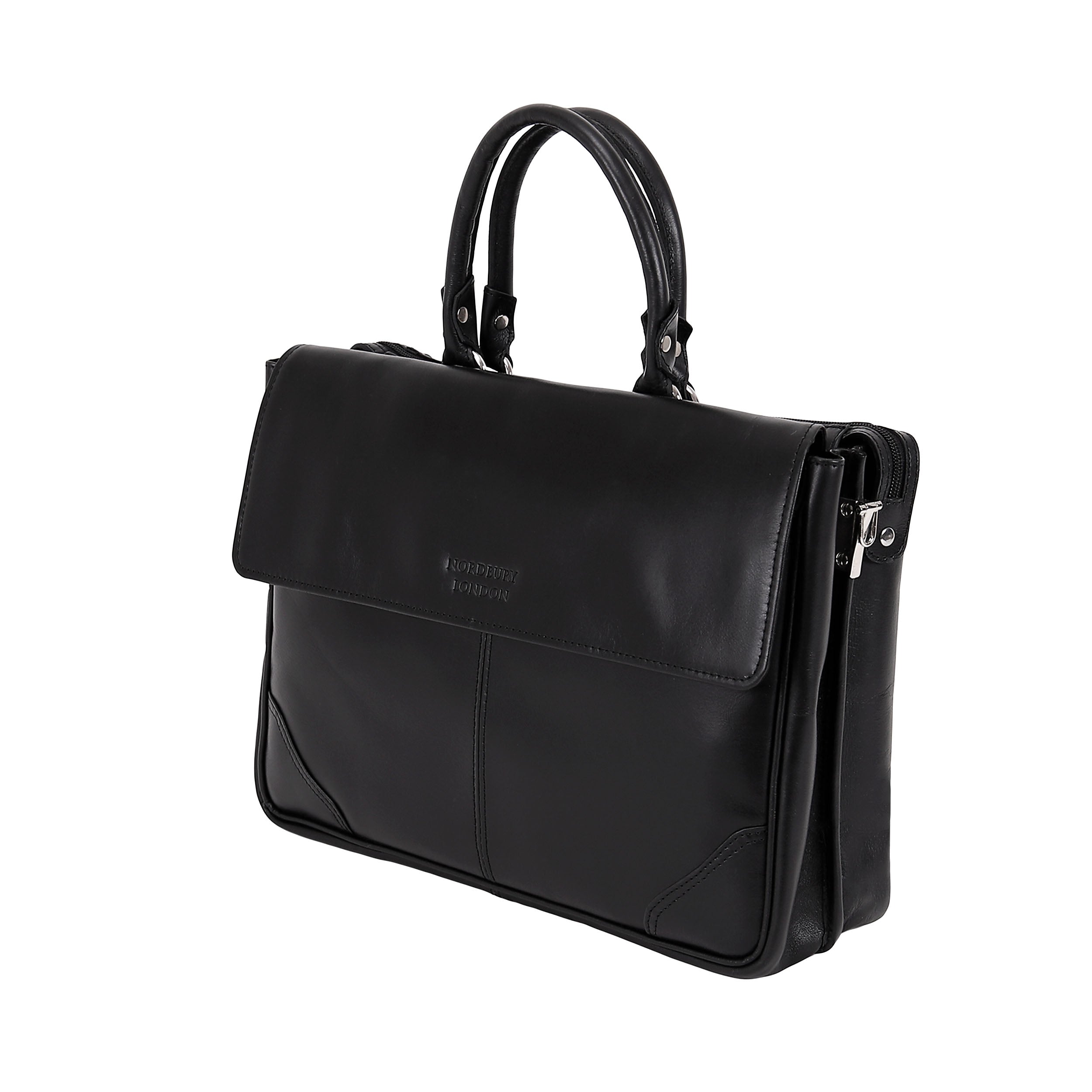 Leather Business Bag 0211 - Black