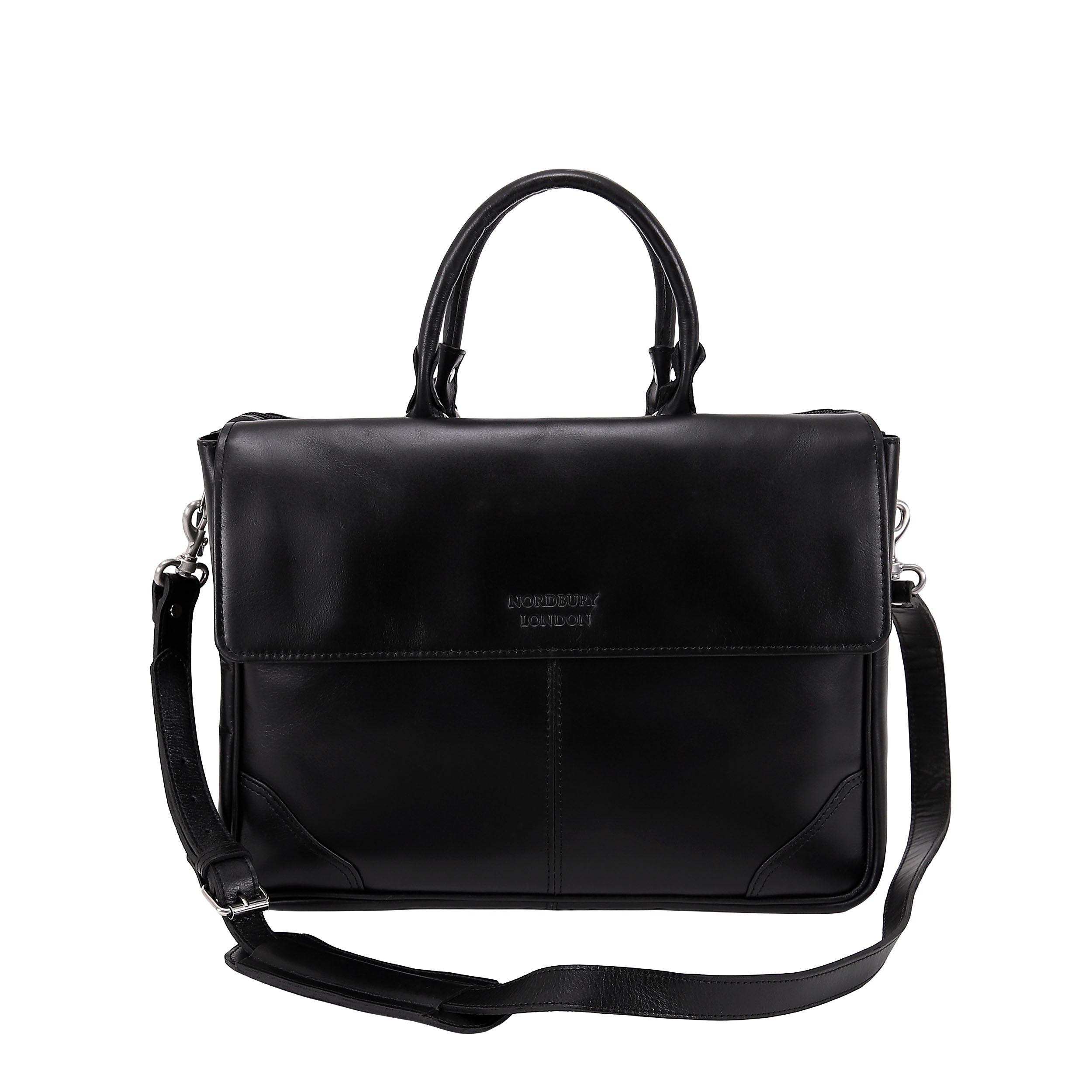 Leather Business Bag 0211 - Black