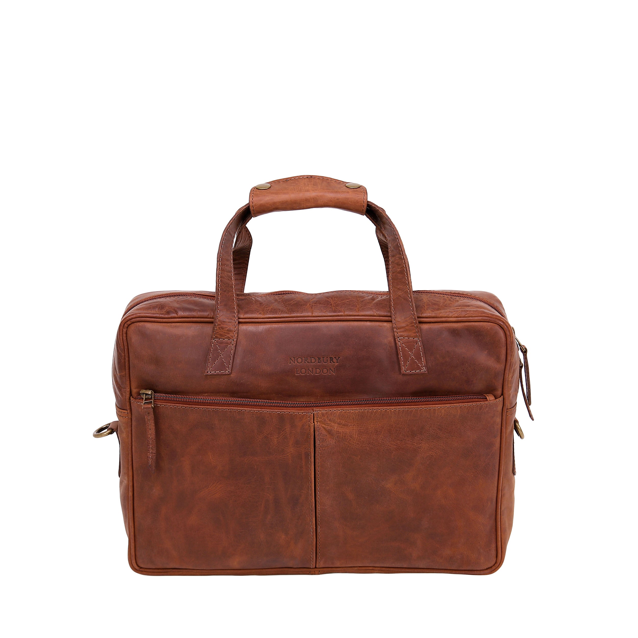 Leather Business Bag 2211 - Tan