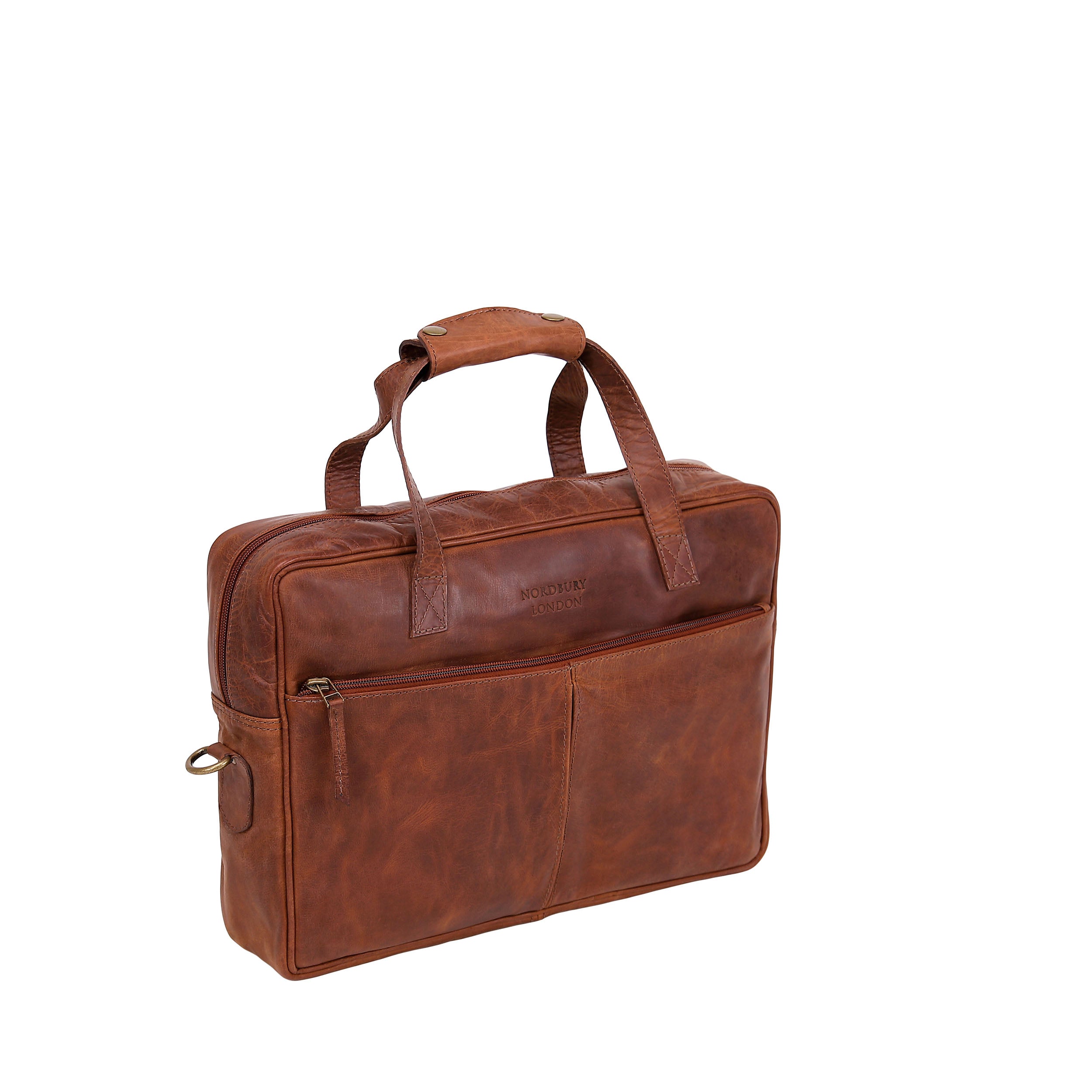 Leather Business Bag 2211 - Tan