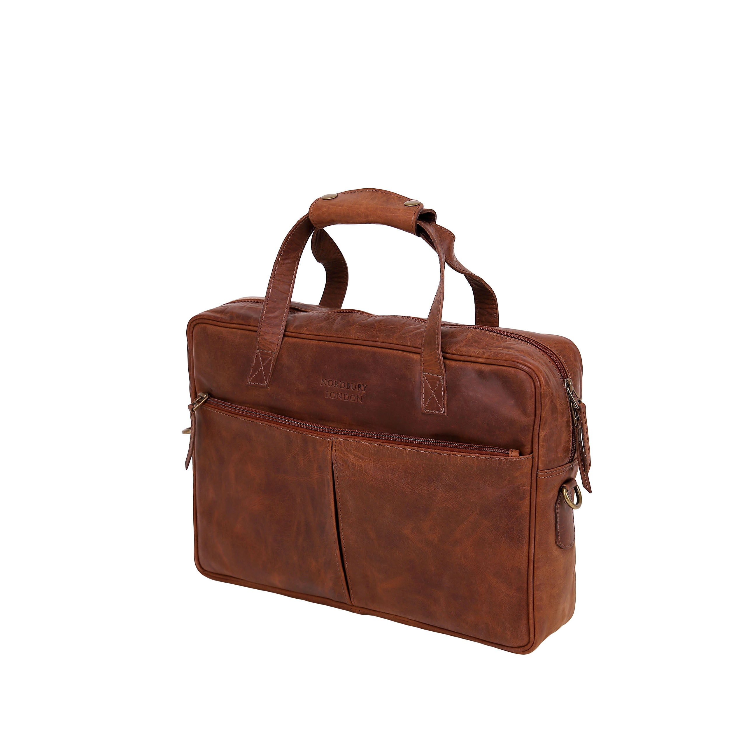 Leather Business Bag 2211 - Tan