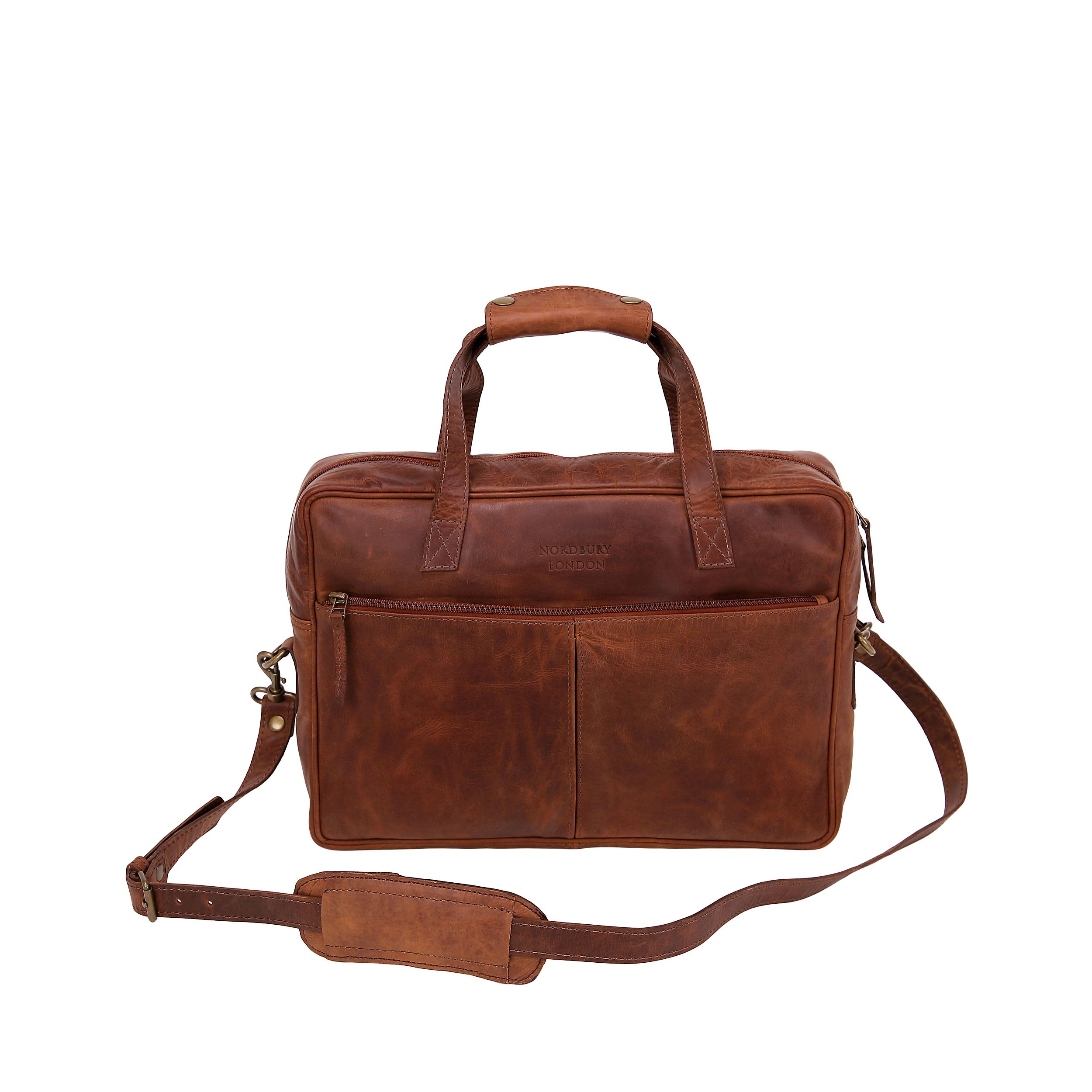 Leather Business Bag 2211 - Tan