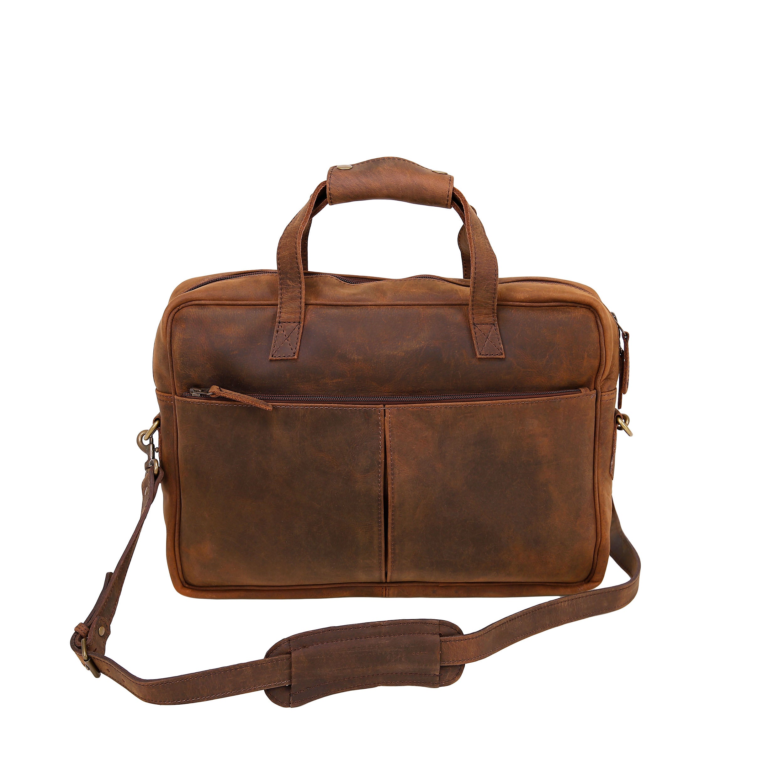 Leather Business Bag 2211 - Chestnut