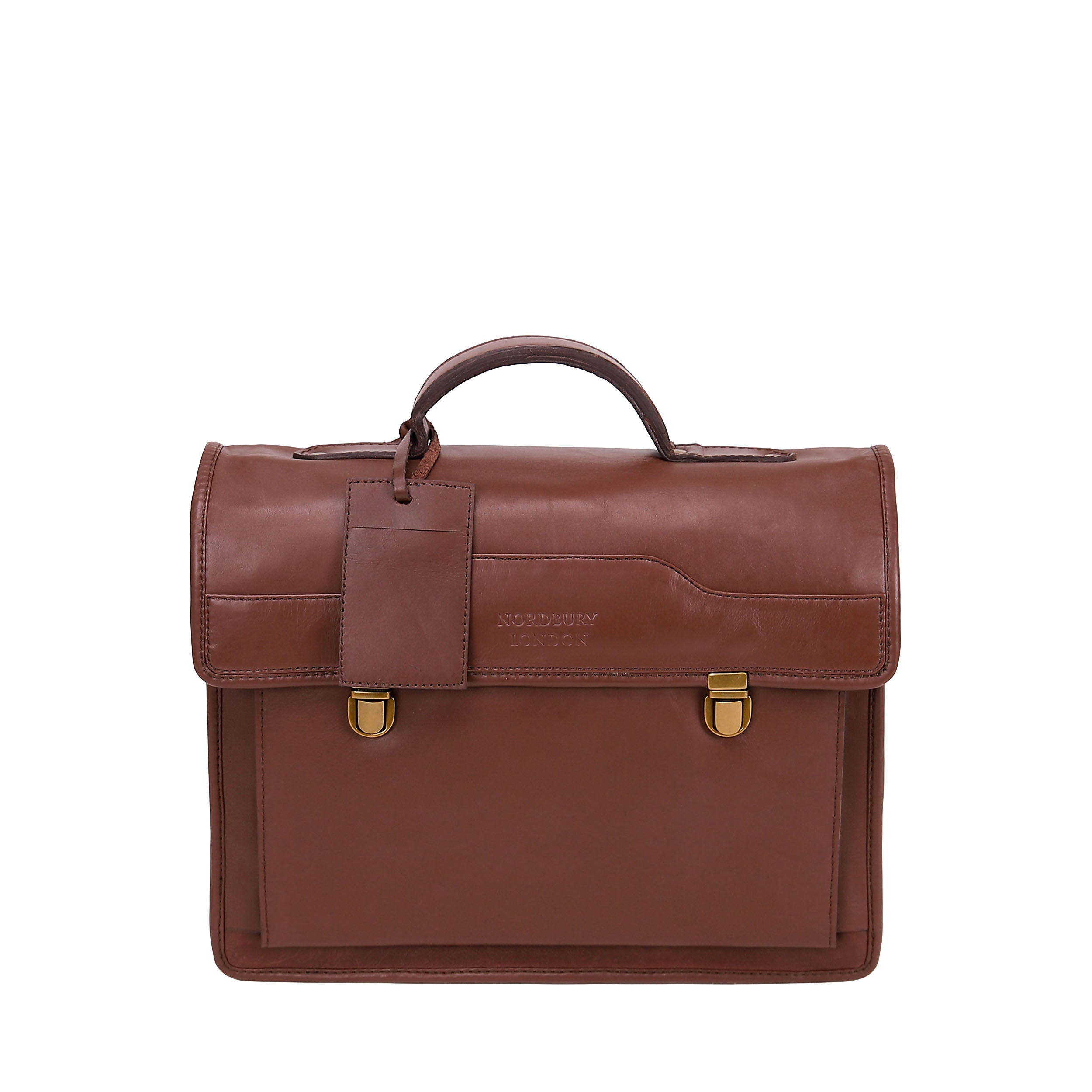 Leather Business Bag 2242 - Brown