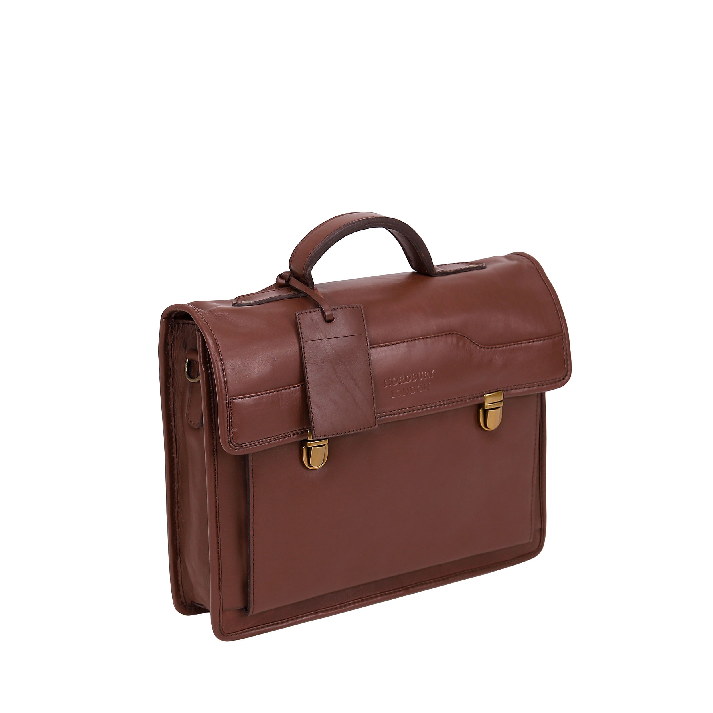 Leather Business Bag 2242 - Brown