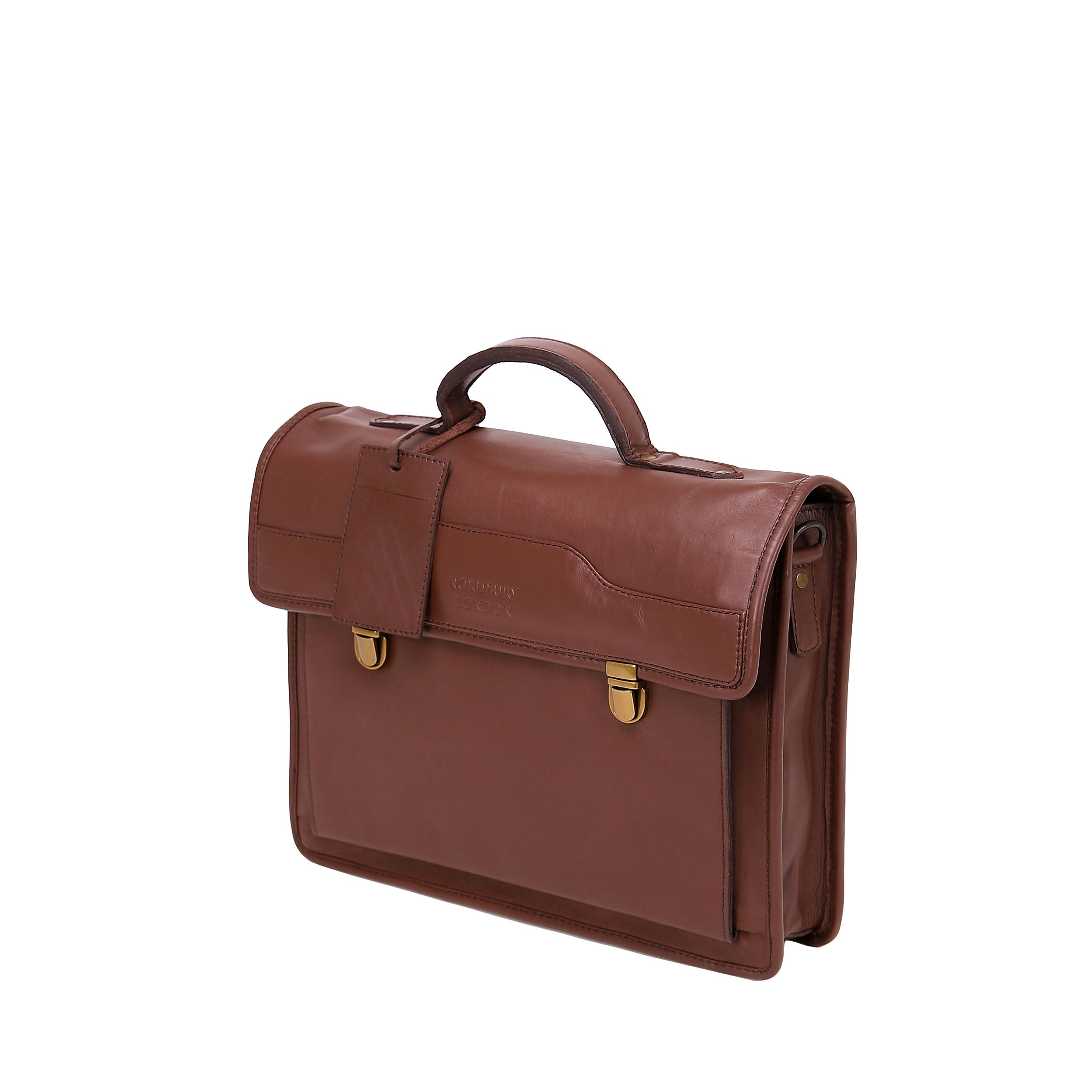 Leather Business Bag 2242 - Brown