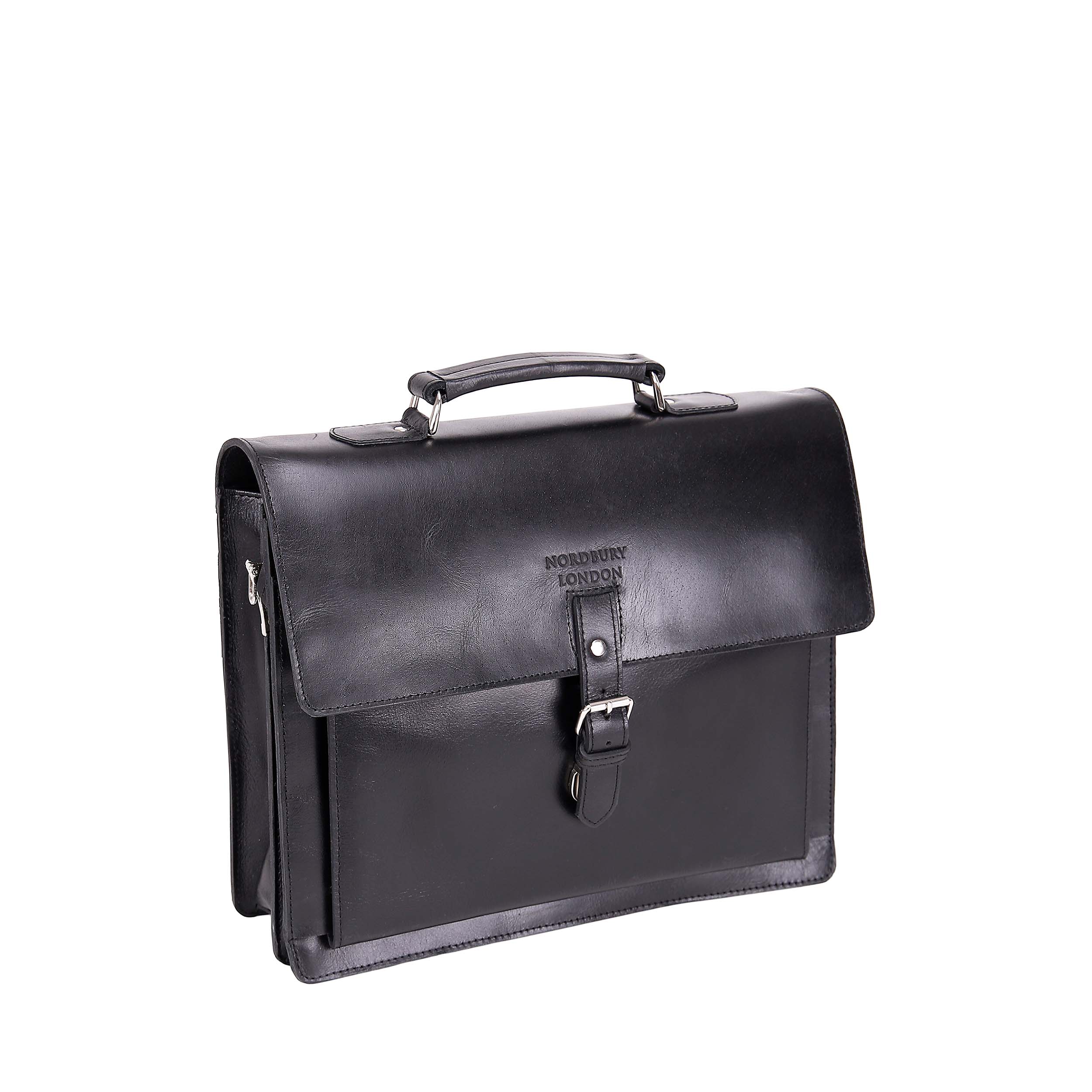 Leather Business Bag 9252 - Black