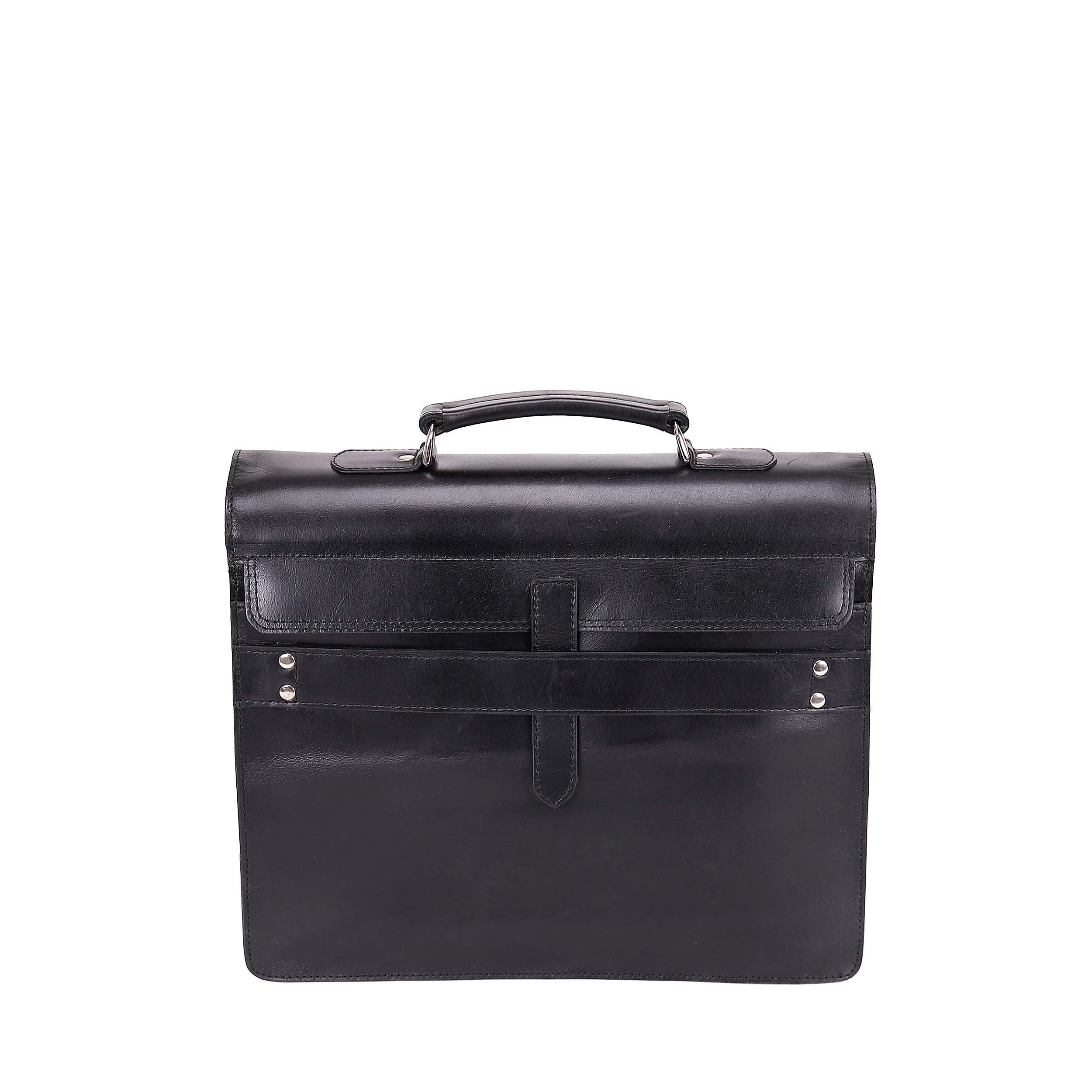 Leather Business Bag 9252 - Black