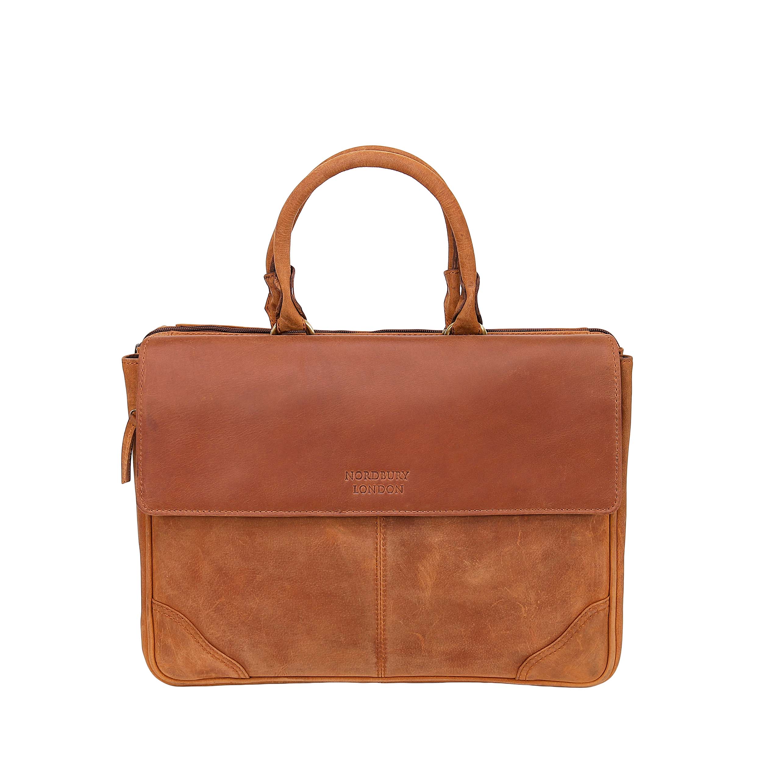 Leather Business Bag 0211 - Brown