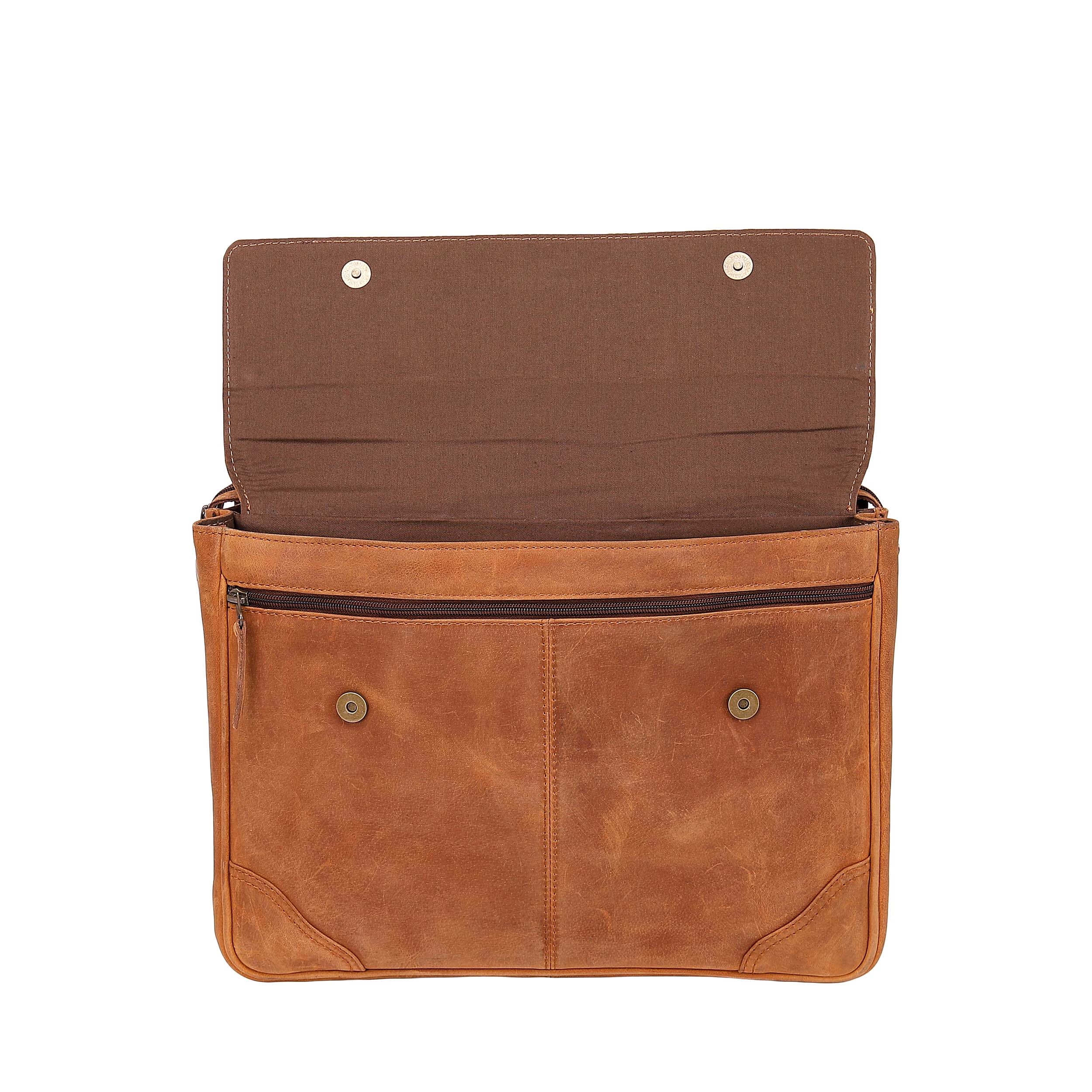 Leather Business Bag 0211 - Brown