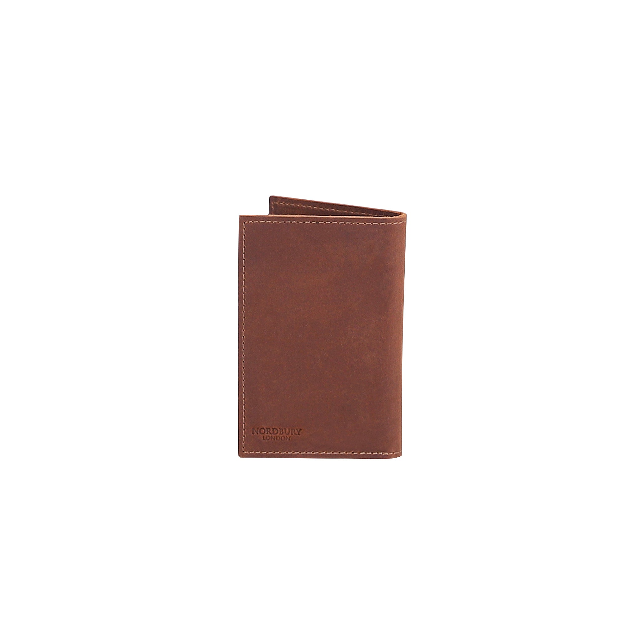 Leather Card Holder - Medium Brown