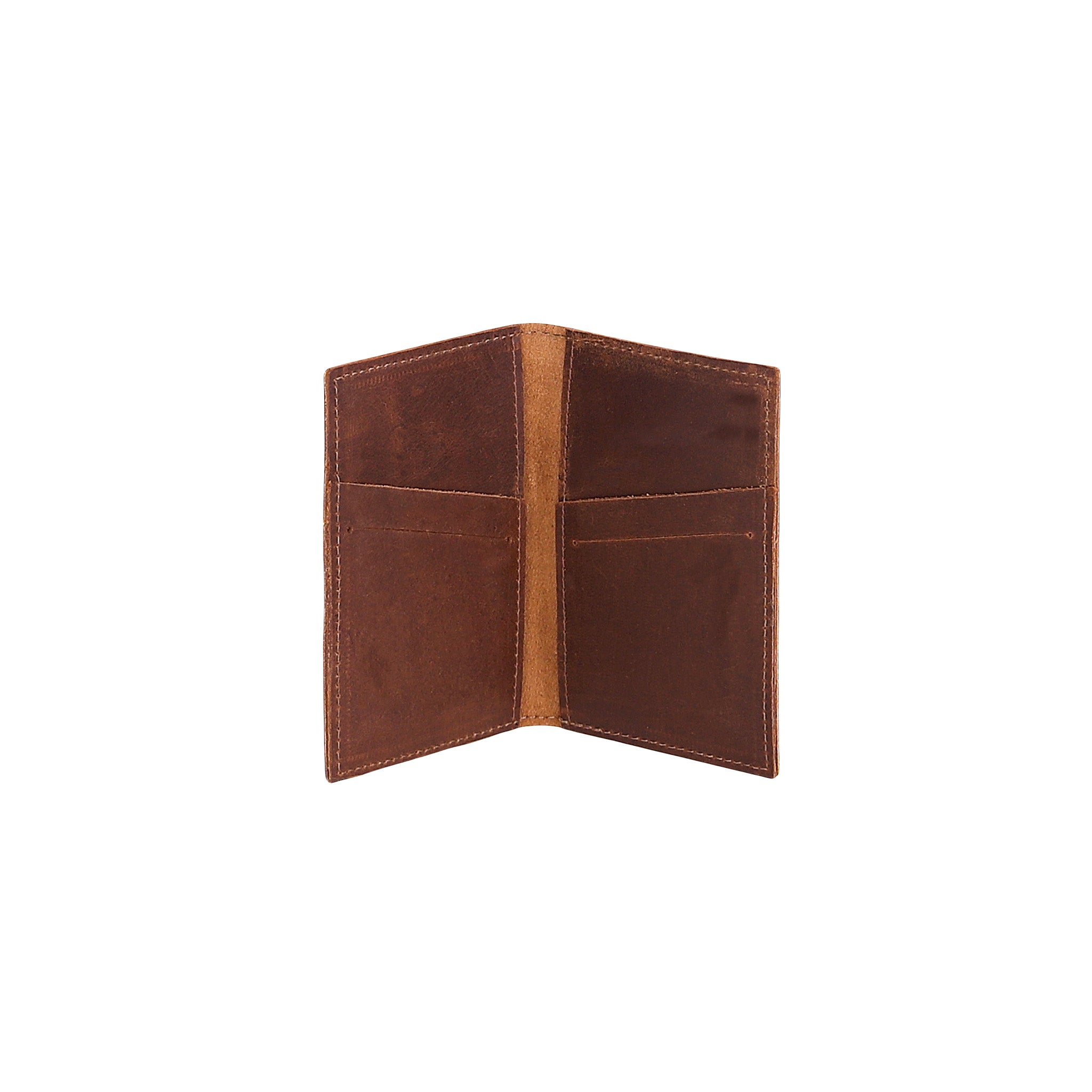 Leather Card Holder - Medium Brown