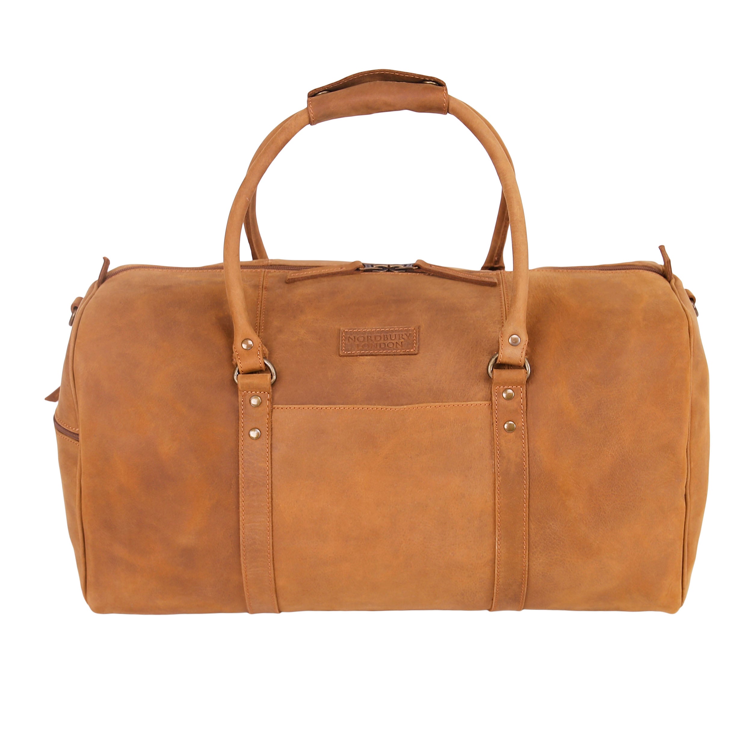 Leather Holdalls Bag 2220 - Brown