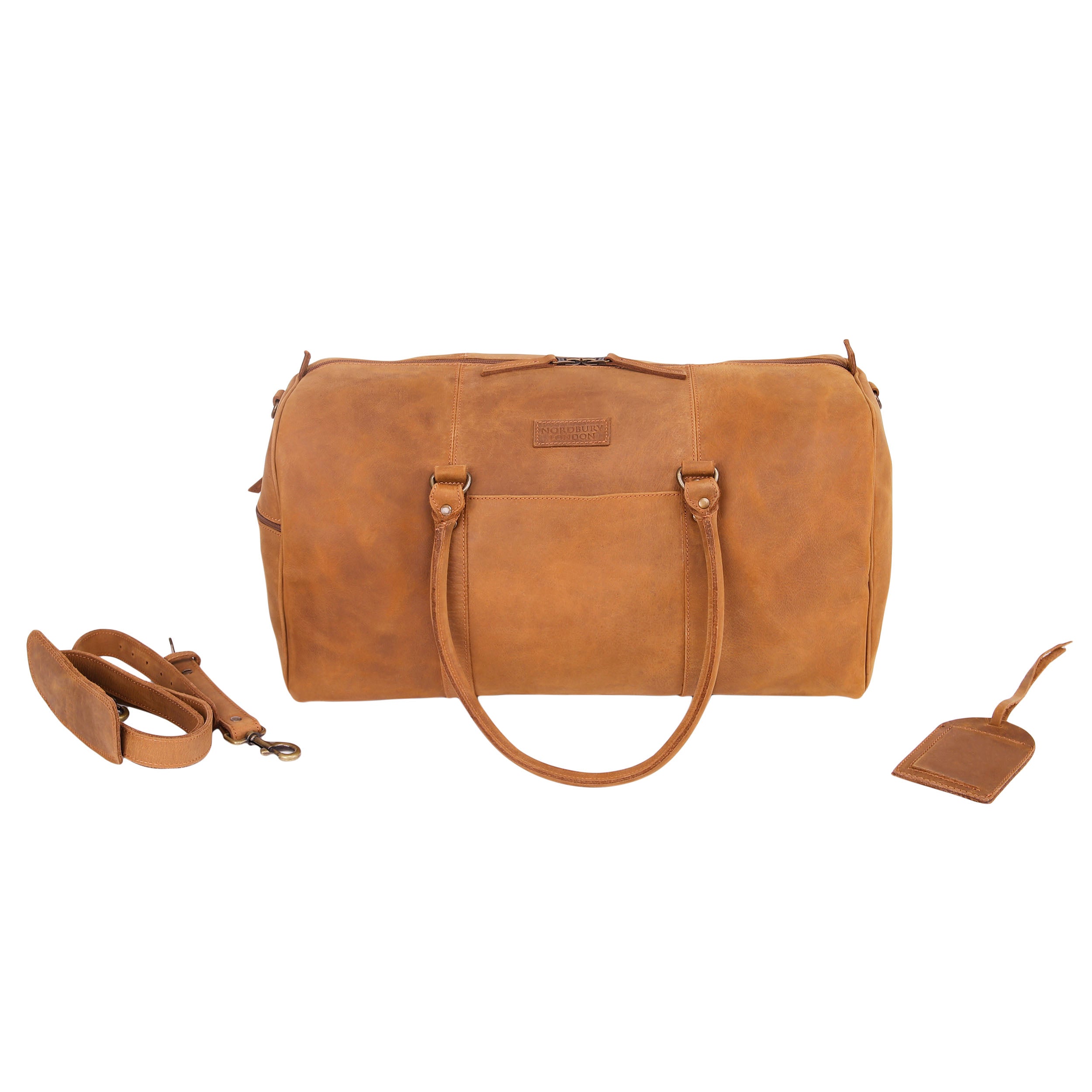 Leather Holdalls Bag 2220 - Brown