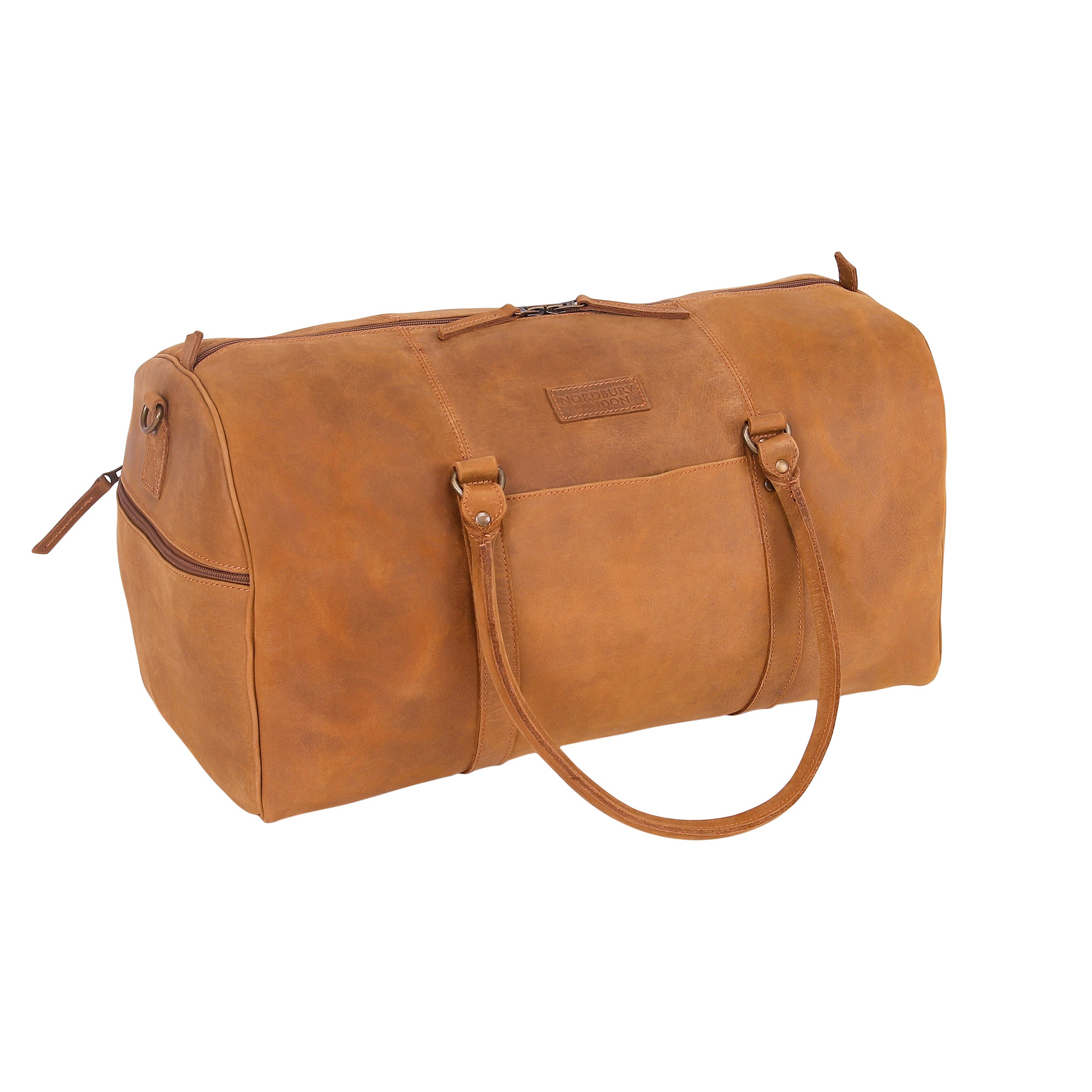 Leather Holdalls Bag 2220 - Brown