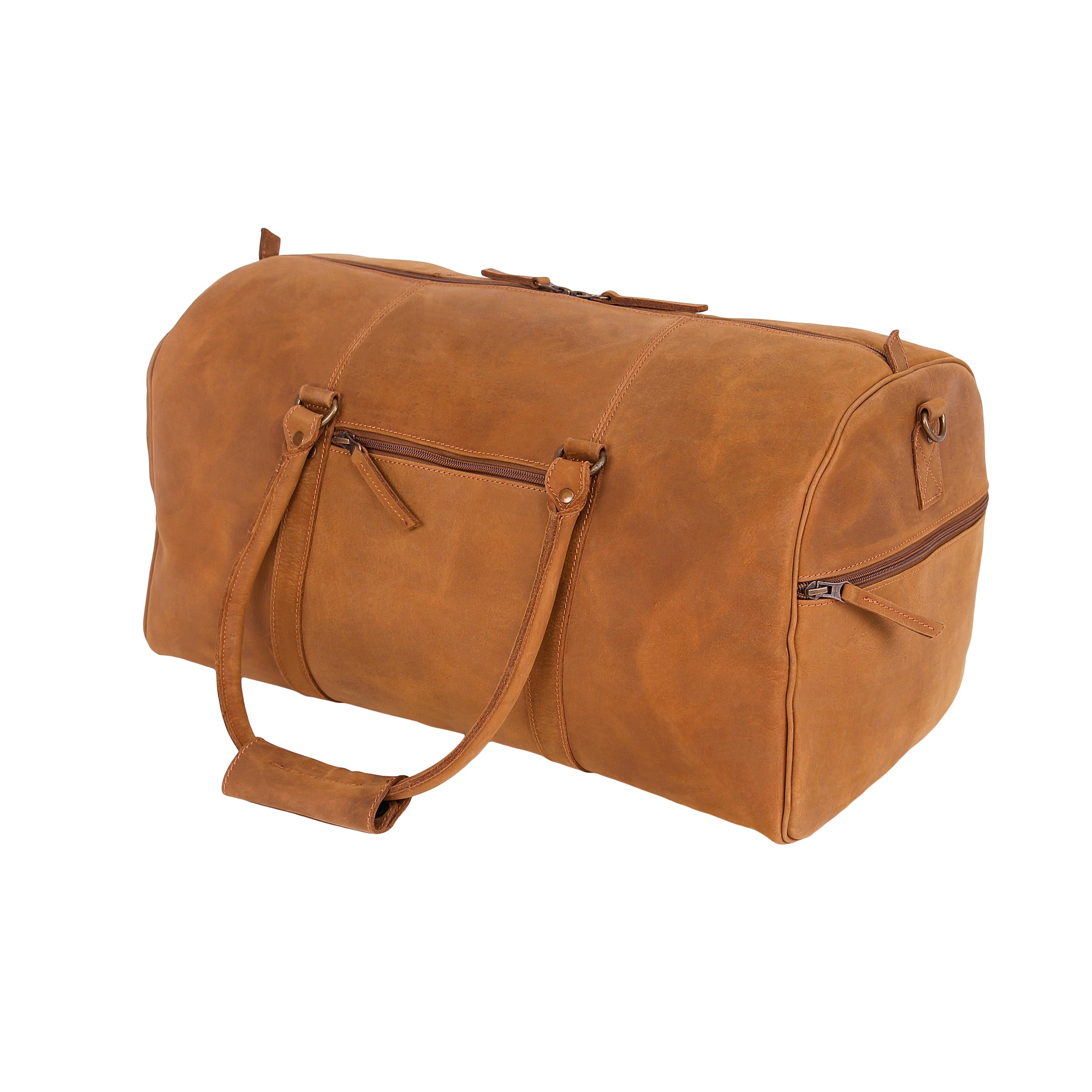 Leather Holdalls Bag 2220 - Brown