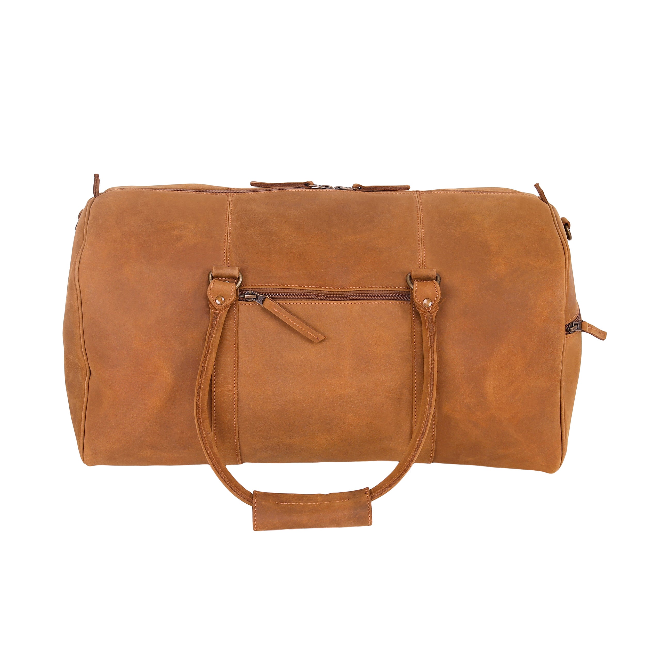 Leather Holdalls Bag 2220 - Brown