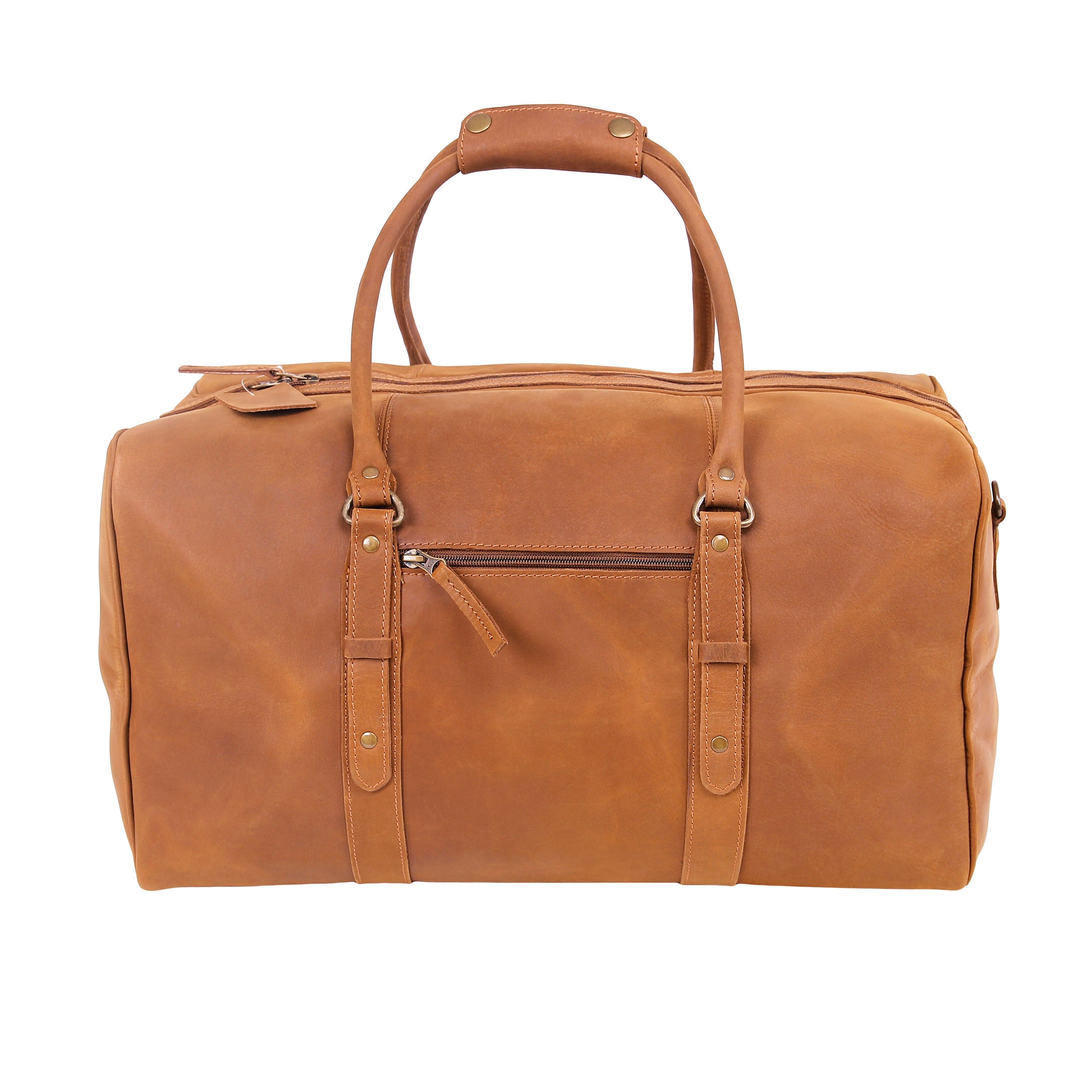 Leather Holdalls Bag 3330 - Brown