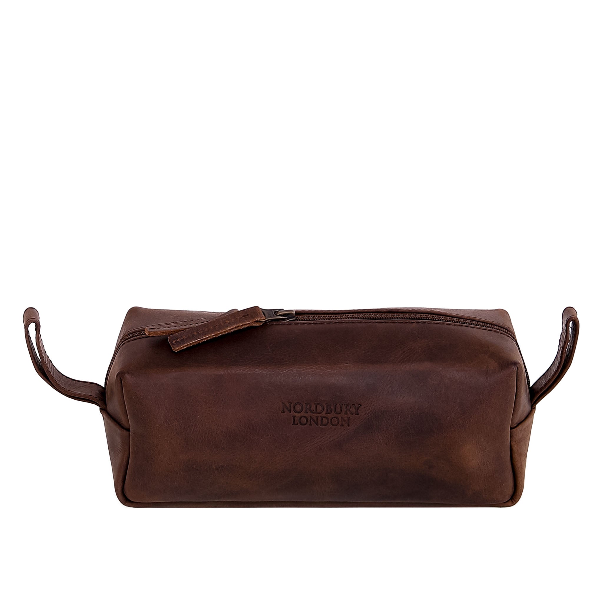 Leather Wash Bag 1904 - Dark Brown