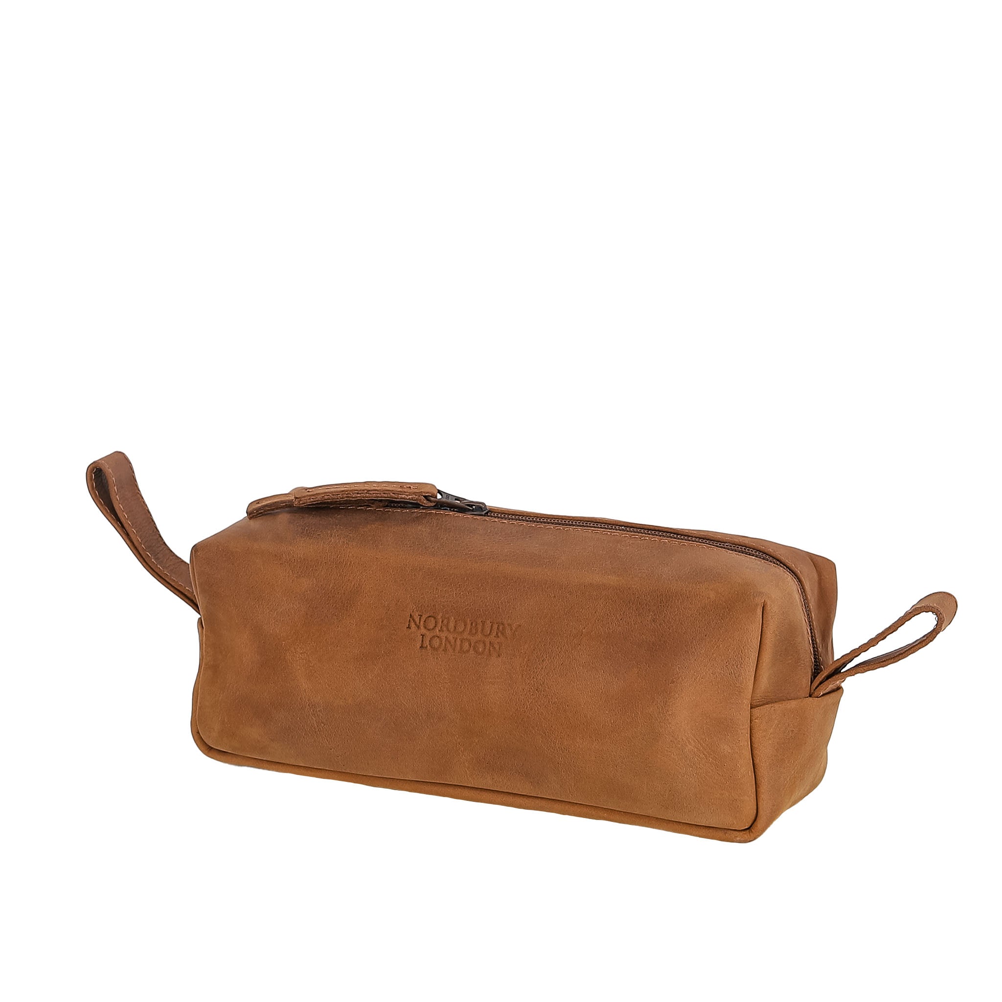 Leather Wash Bag 1904 - Light Brown