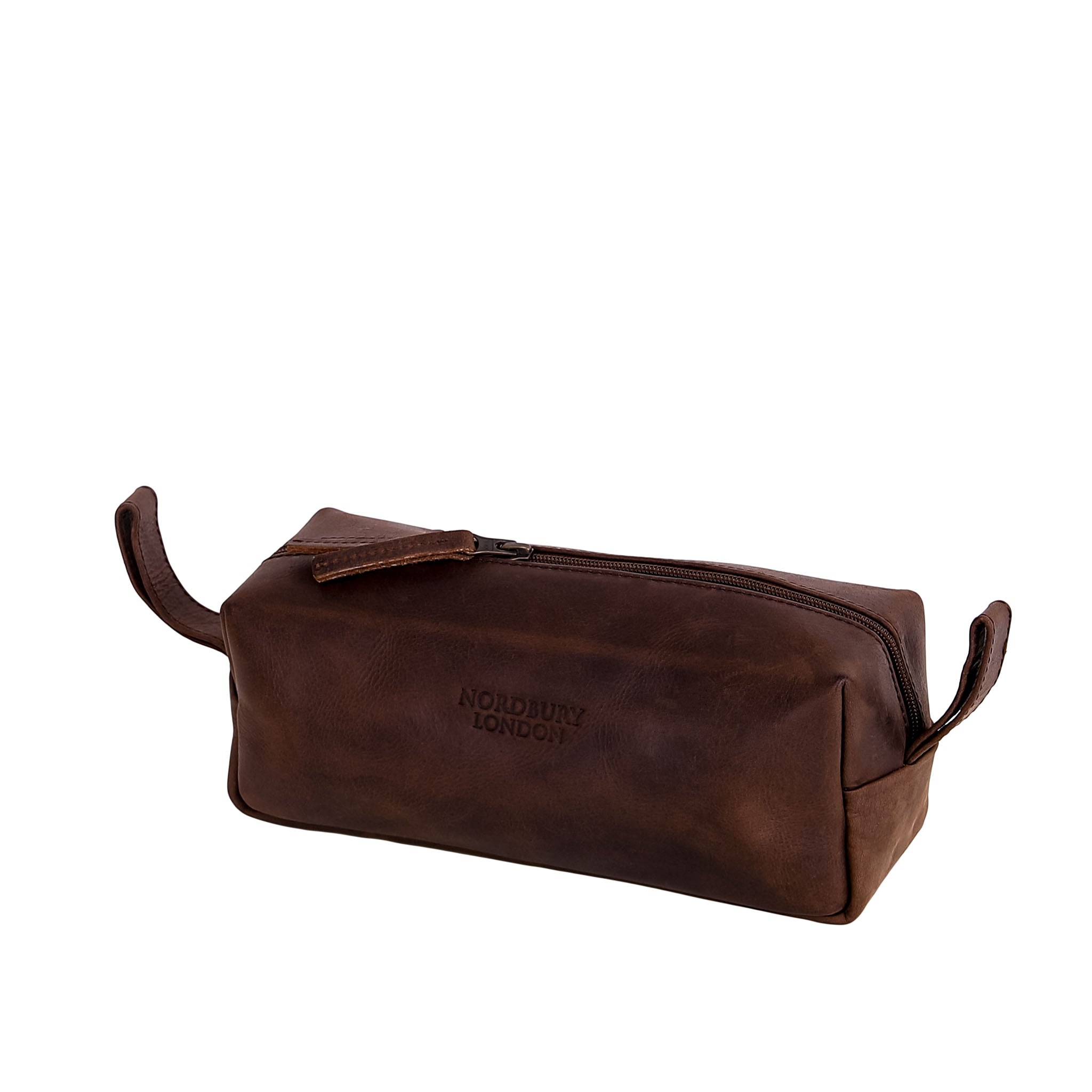 Leather Wash Bag 1904 - Dark Brown