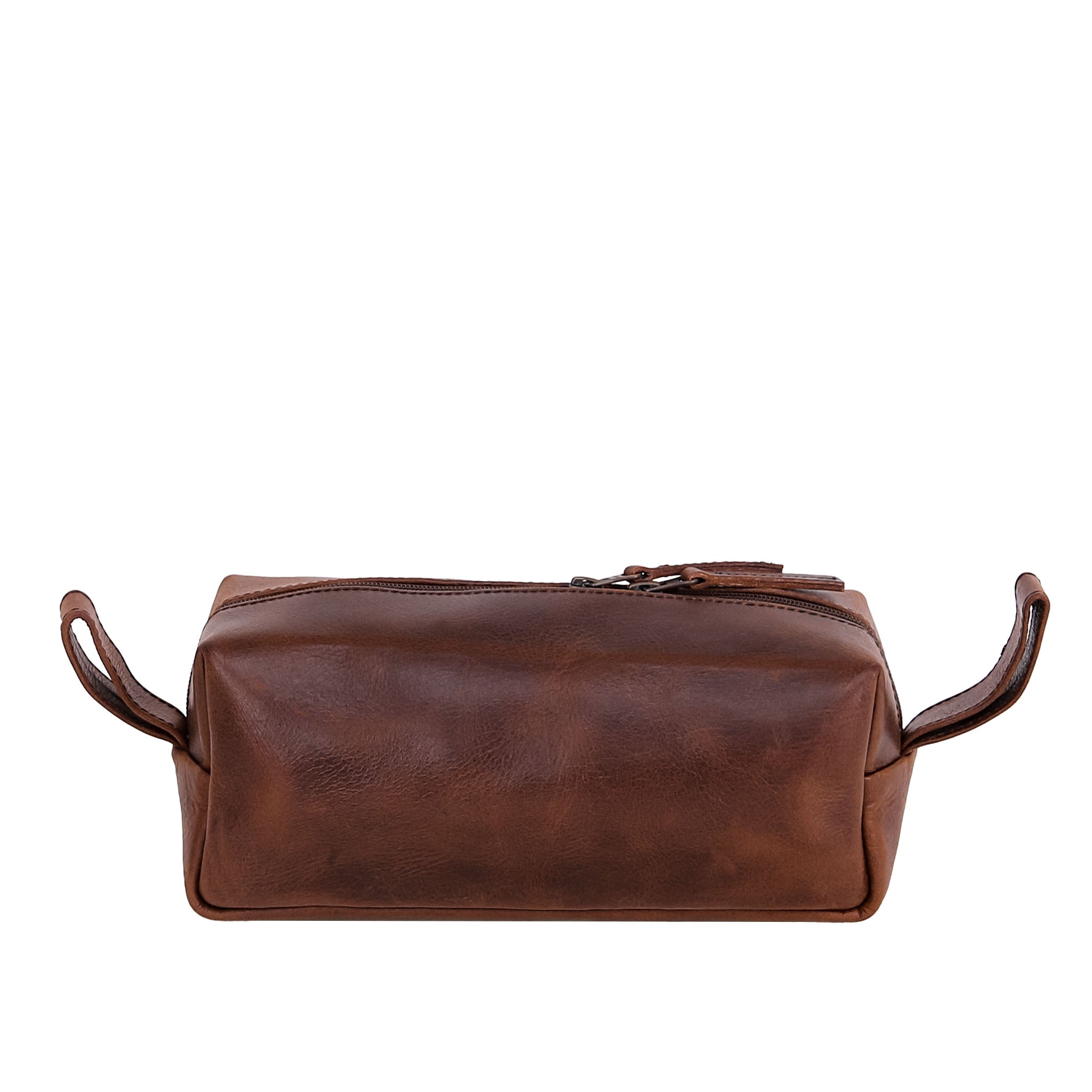 Leather Wash Bag 1904 - Medium Brown