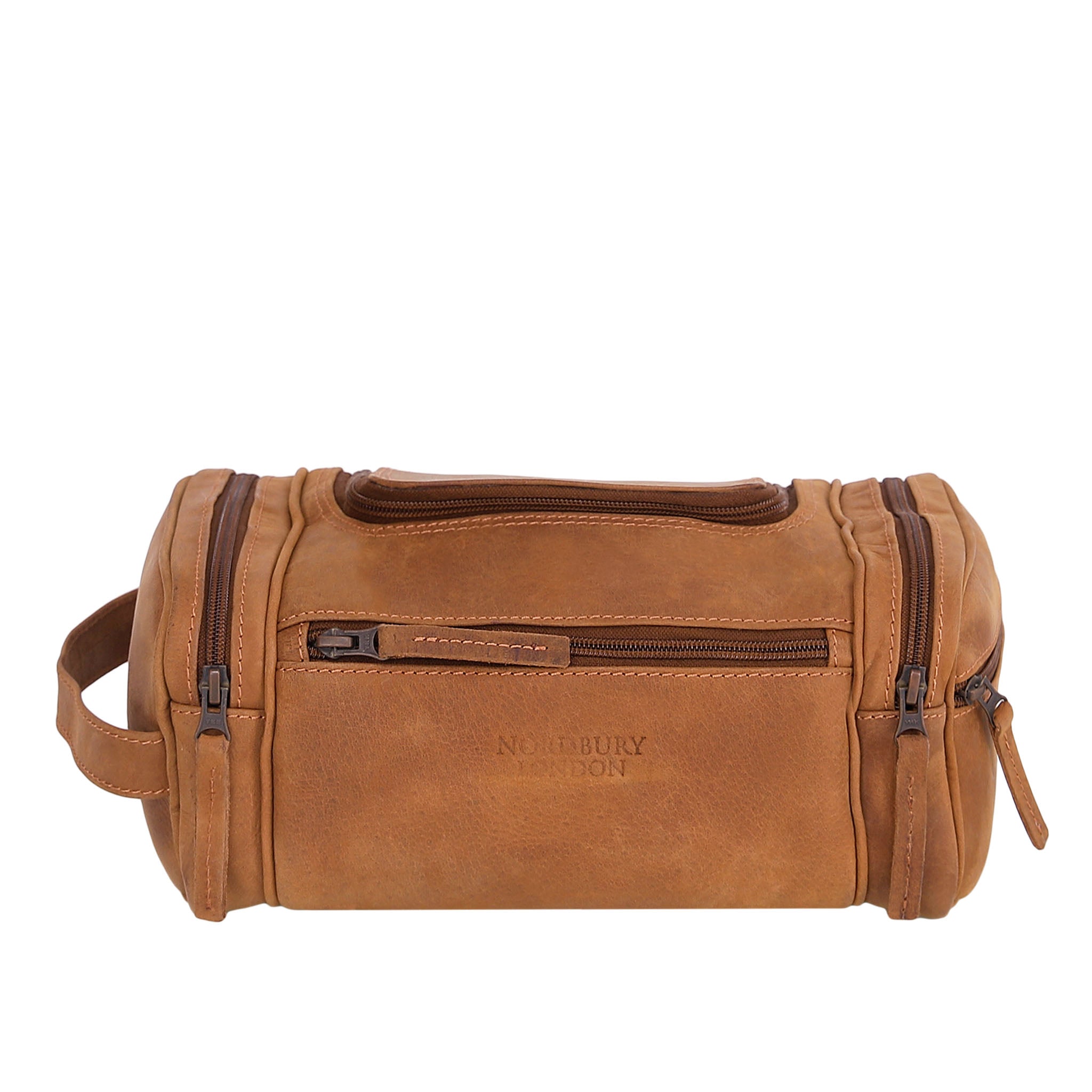 Leather Wash Bag 2010 - Light Brown