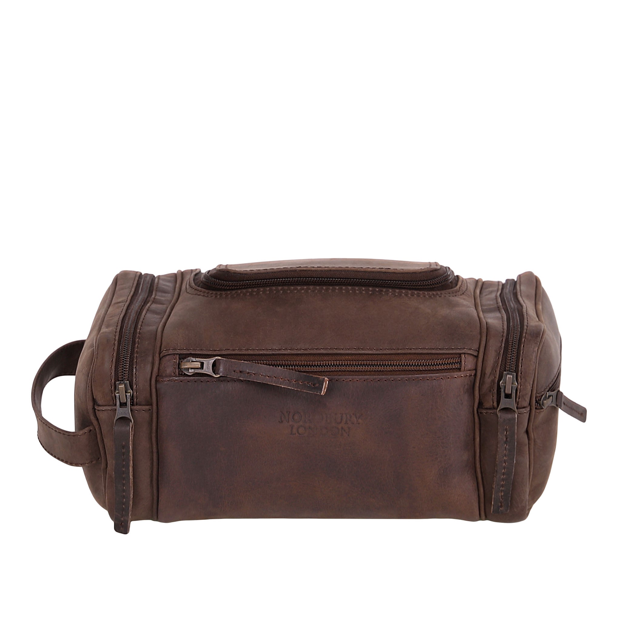 Leather Wash Bag 2010 - Dark Brown