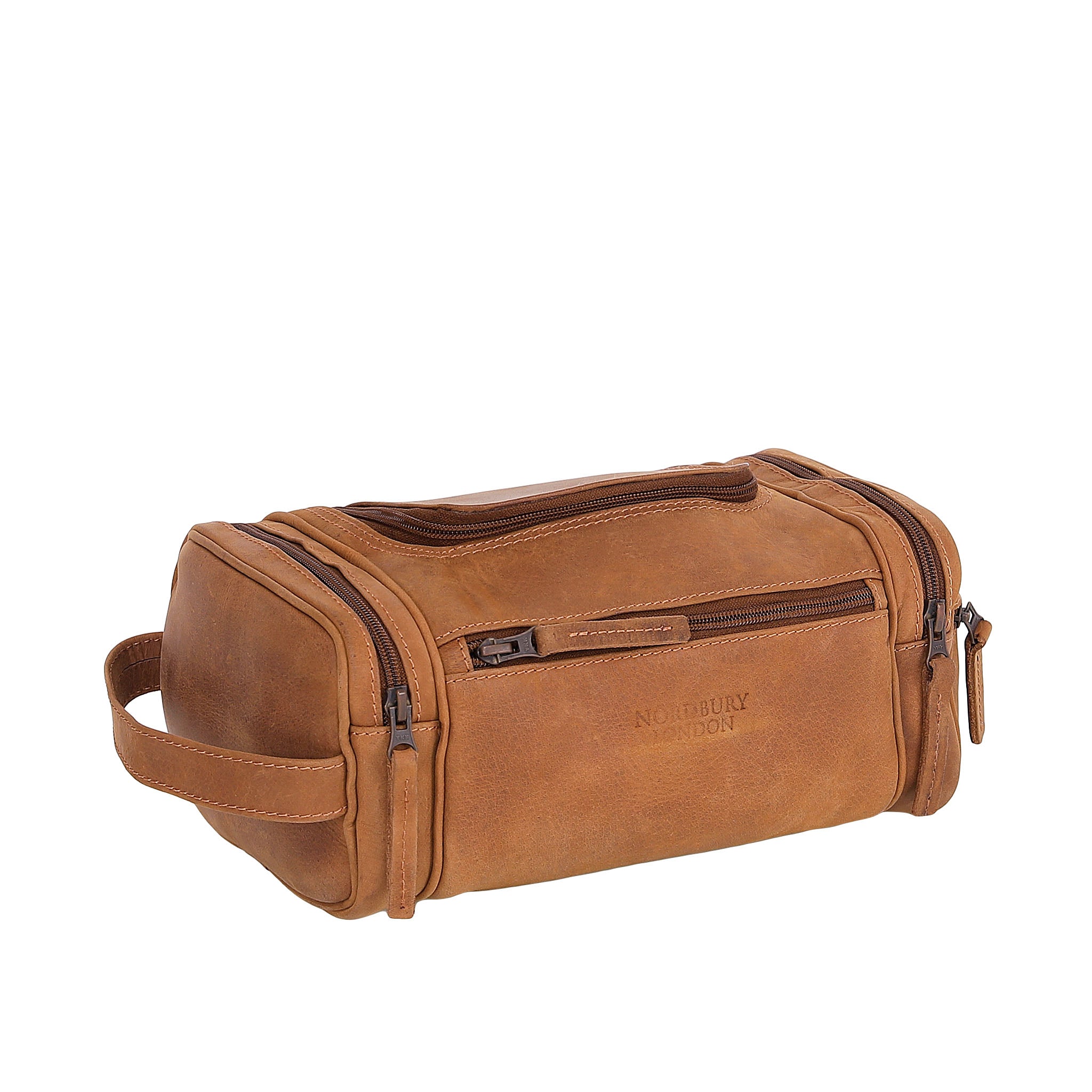 Leather Wash Bag 2010 - Light Brown