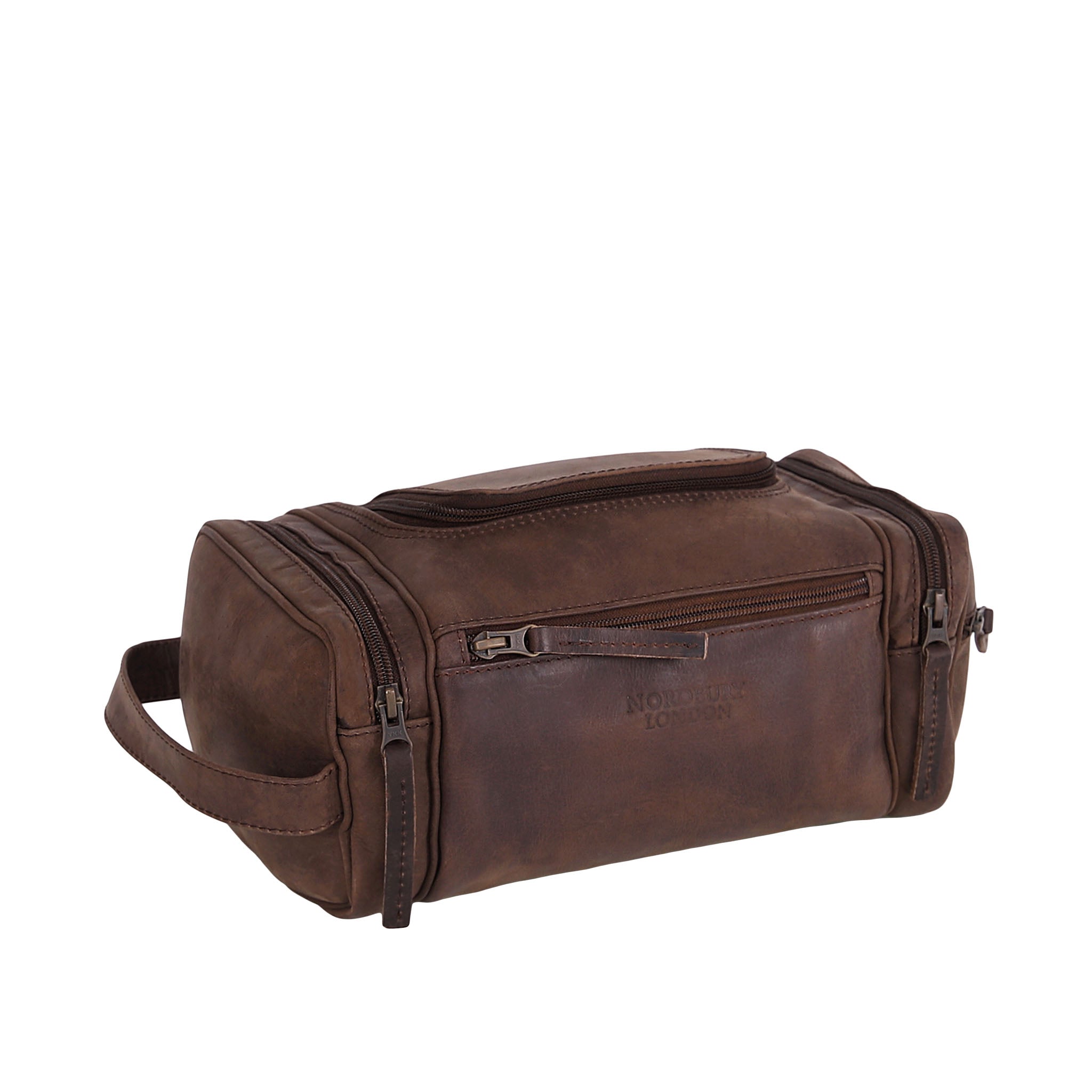 Leather Wash Bag 2010 - Dark Brown