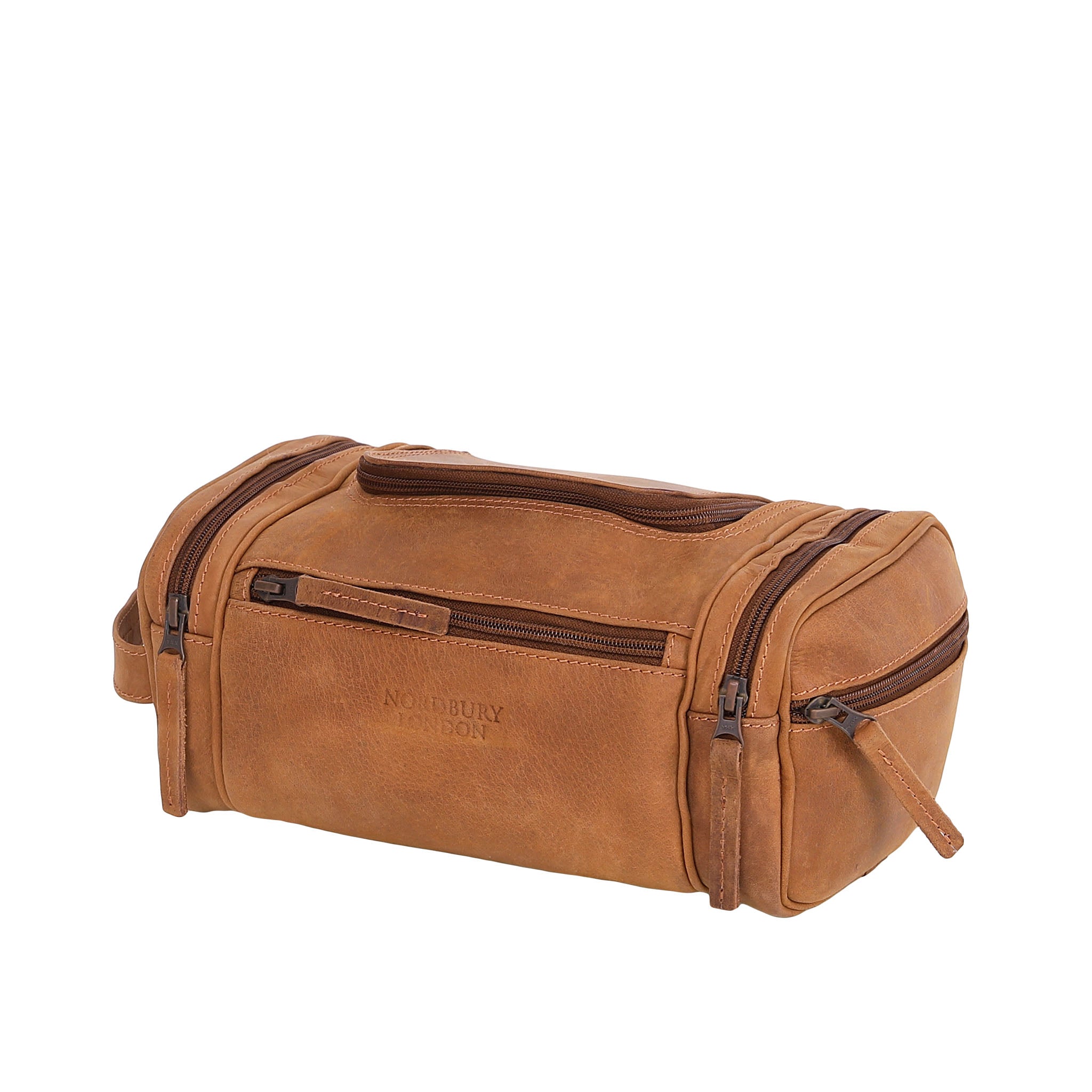 Leather Wash Bag 2010 - Light Brown