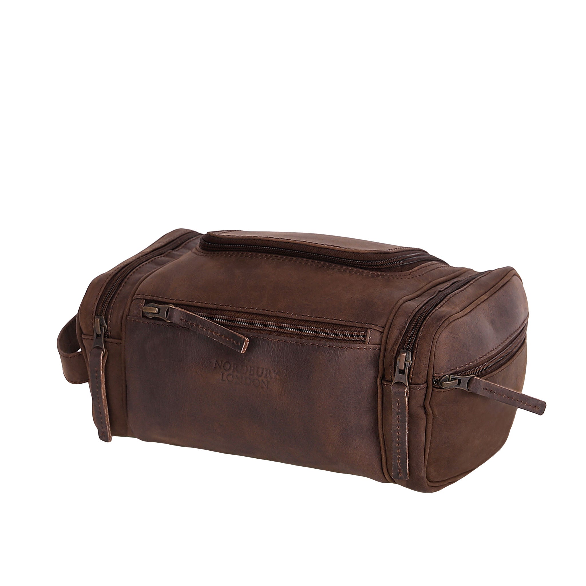 Leather Wash Bag 2010 - Dark Brown