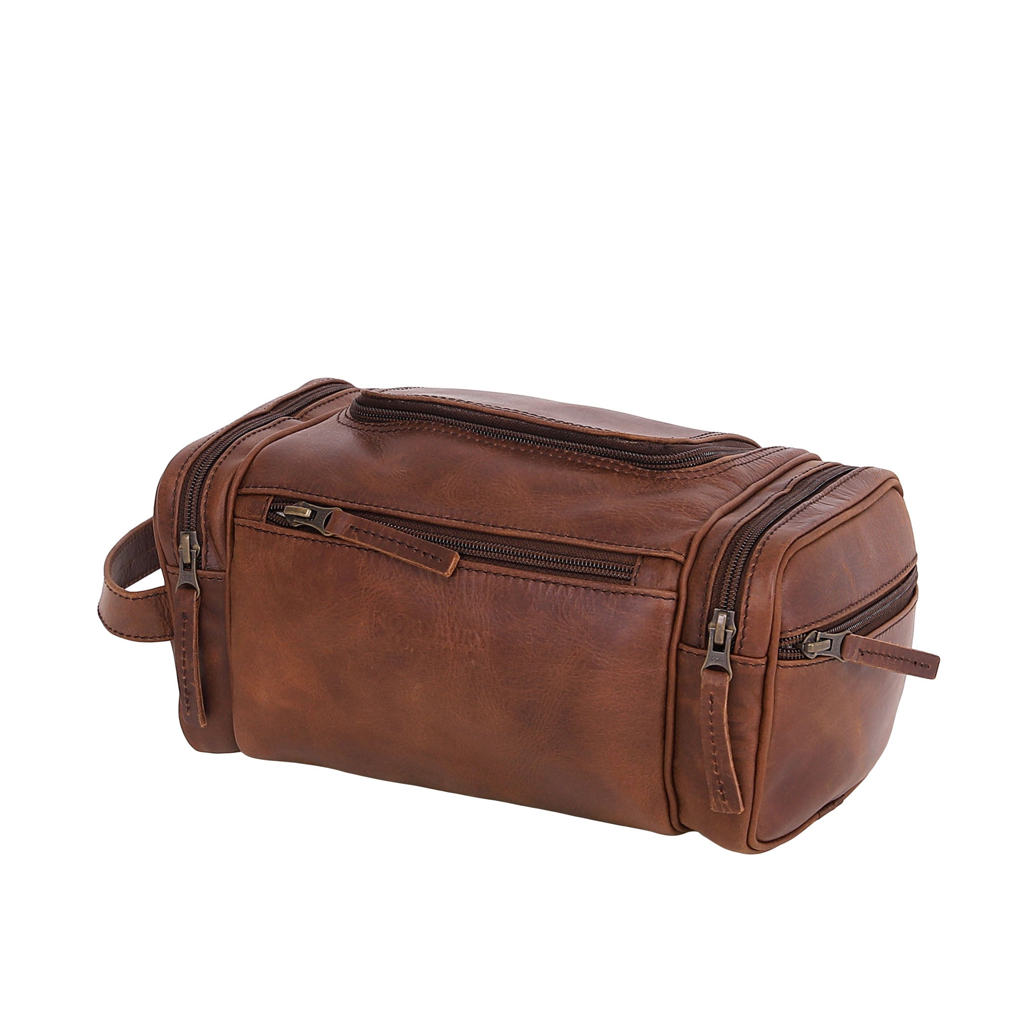 Leather Wash Bag 2010 - Medium Brown