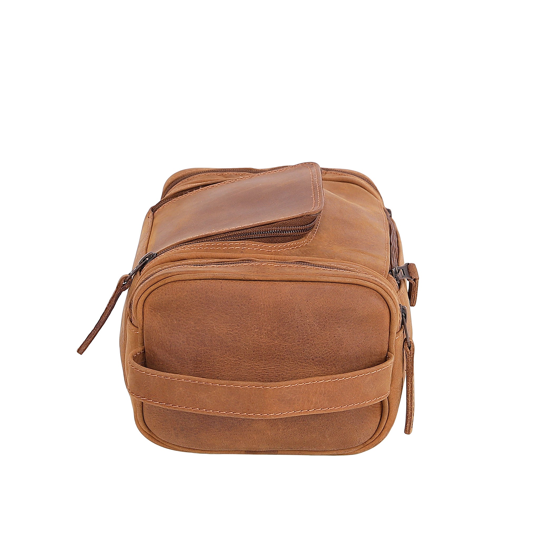 Leather Wash Bag 2010 - Light Brown