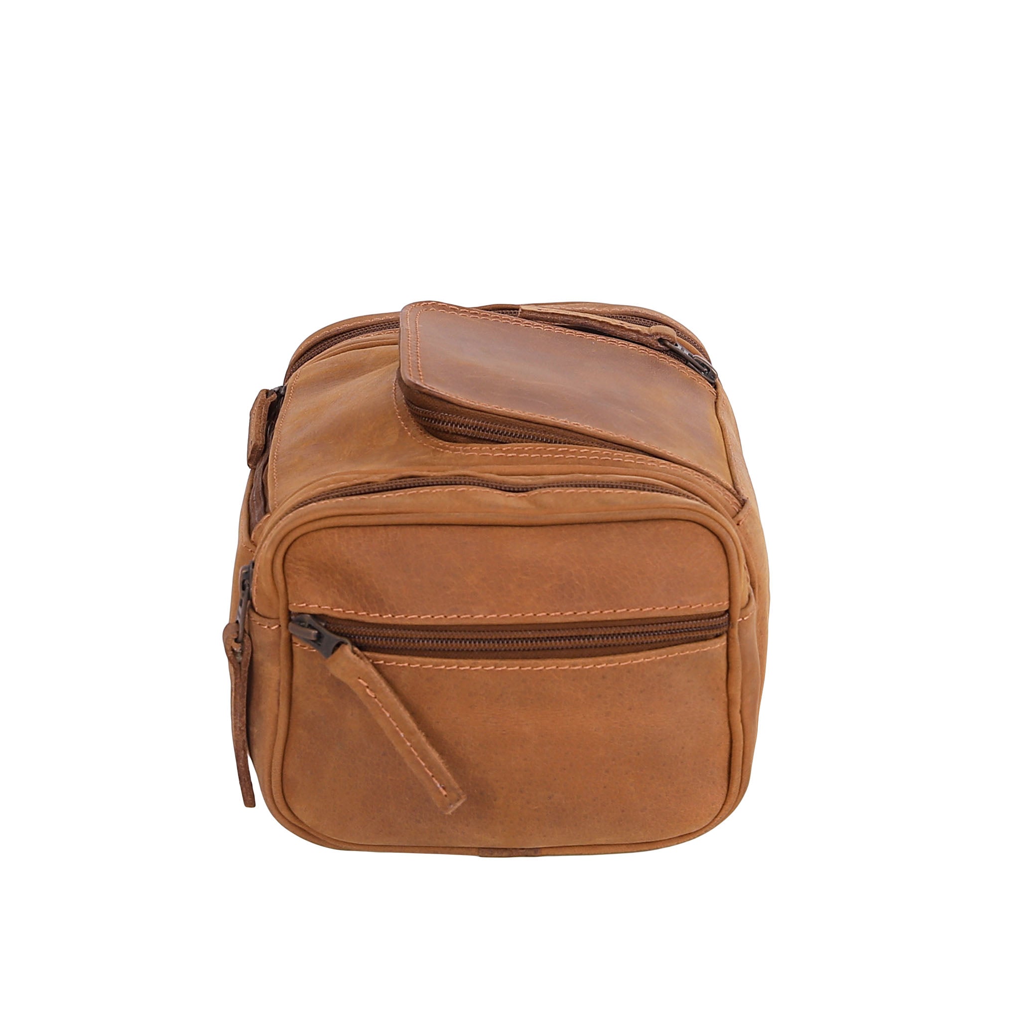 Leather Wash Bag 2010 - Light Brown