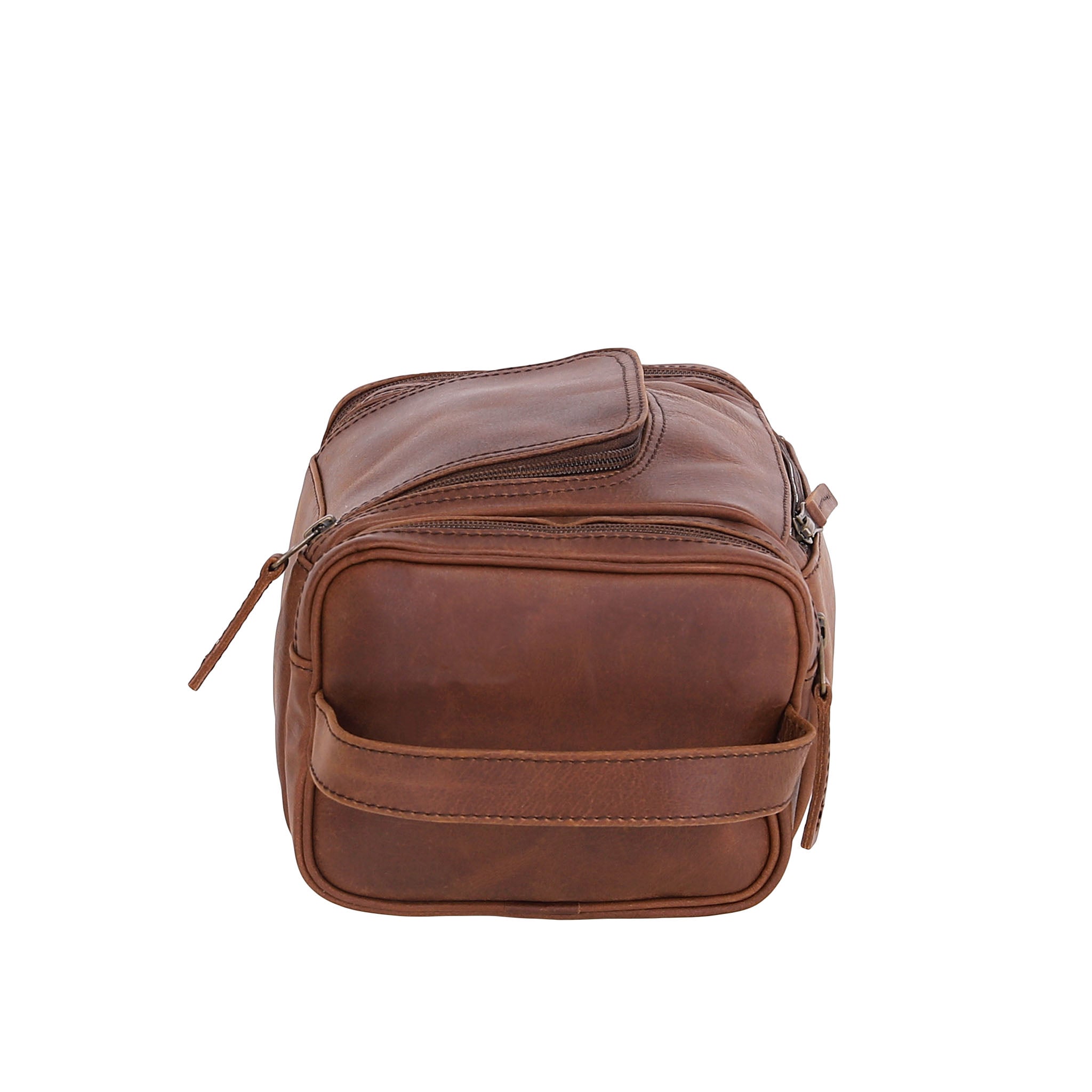 Leather Wash Bag 2010 - Medium Brown