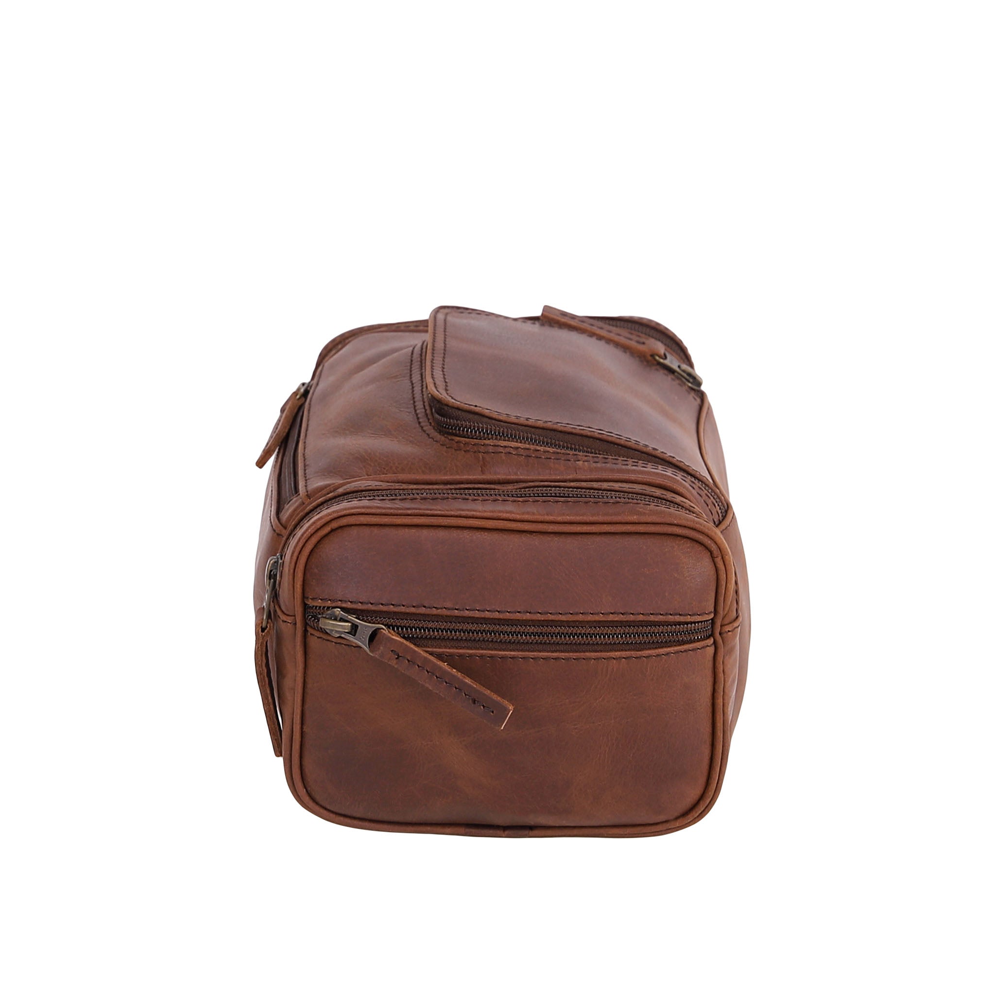 Leather Wash Bag 2010 - Medium Brown