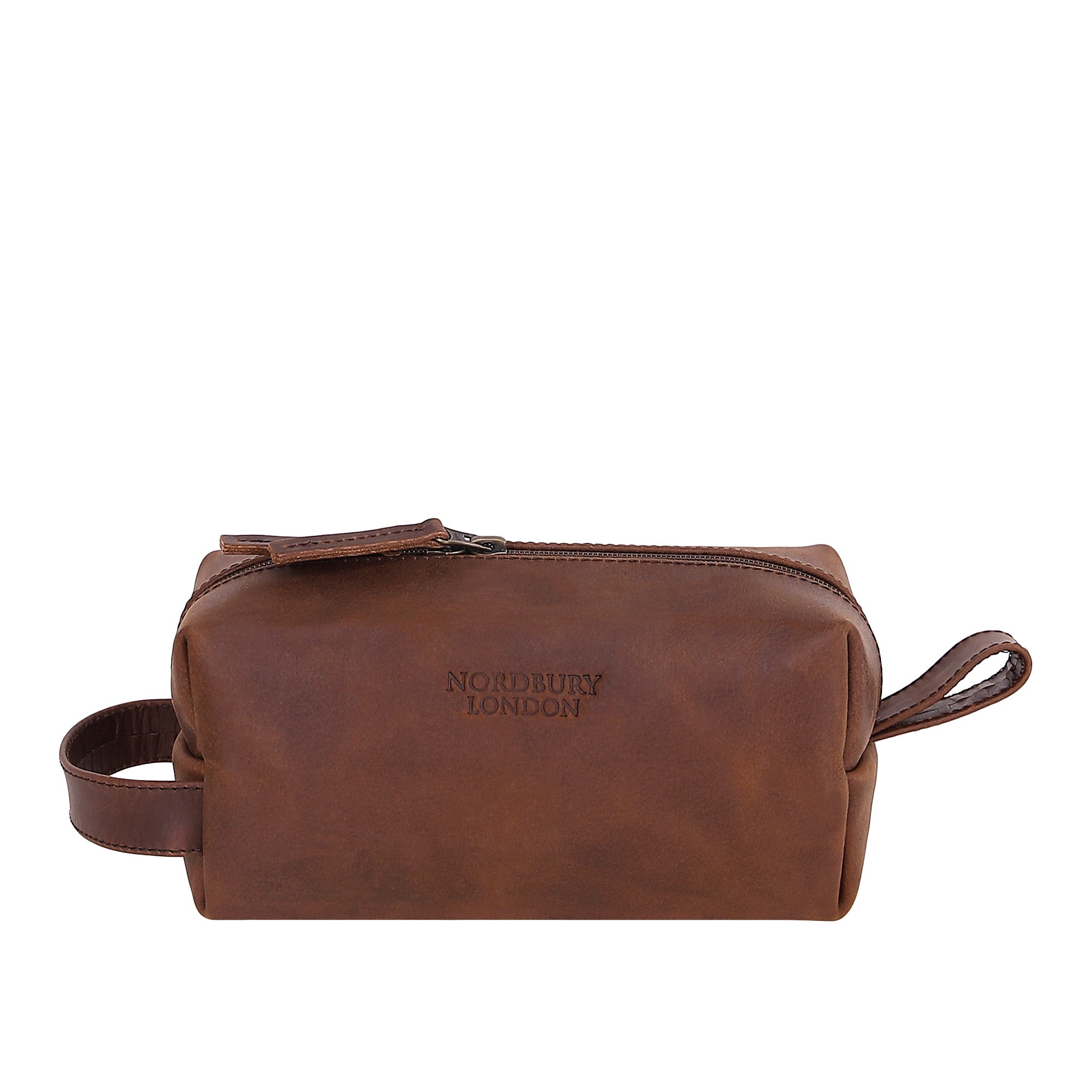 Leather Wash Bag 2013 - Medium Brown