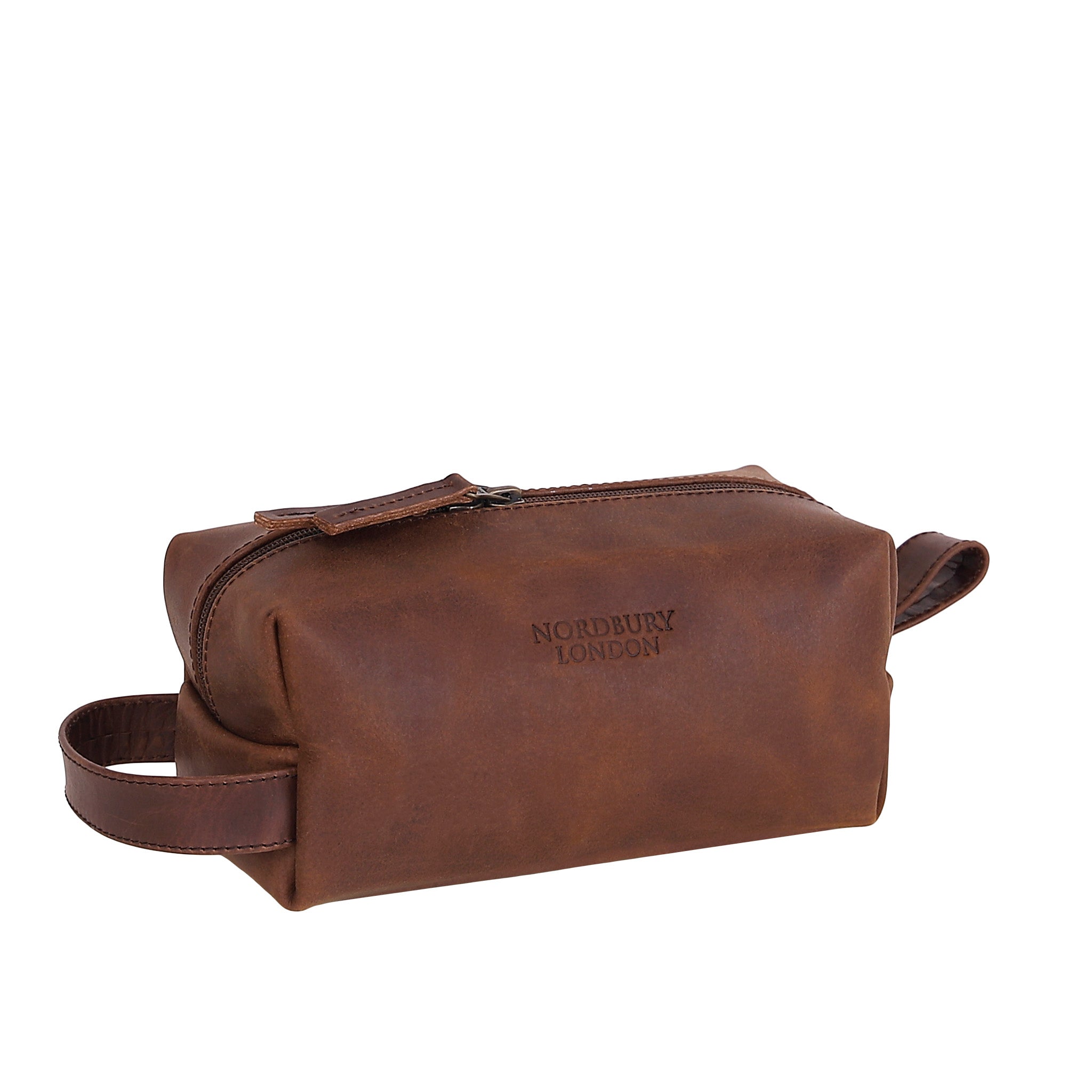 Leather Wash Bag 2013 - Medium Brown