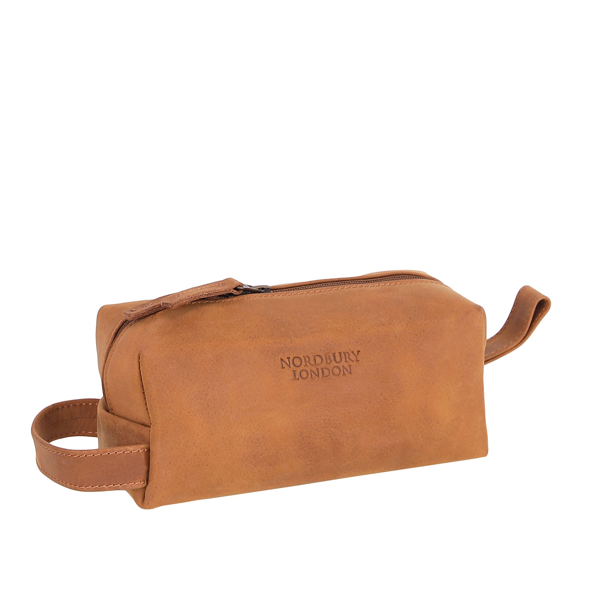 Leather Wash Bag 2013 - Light Brown