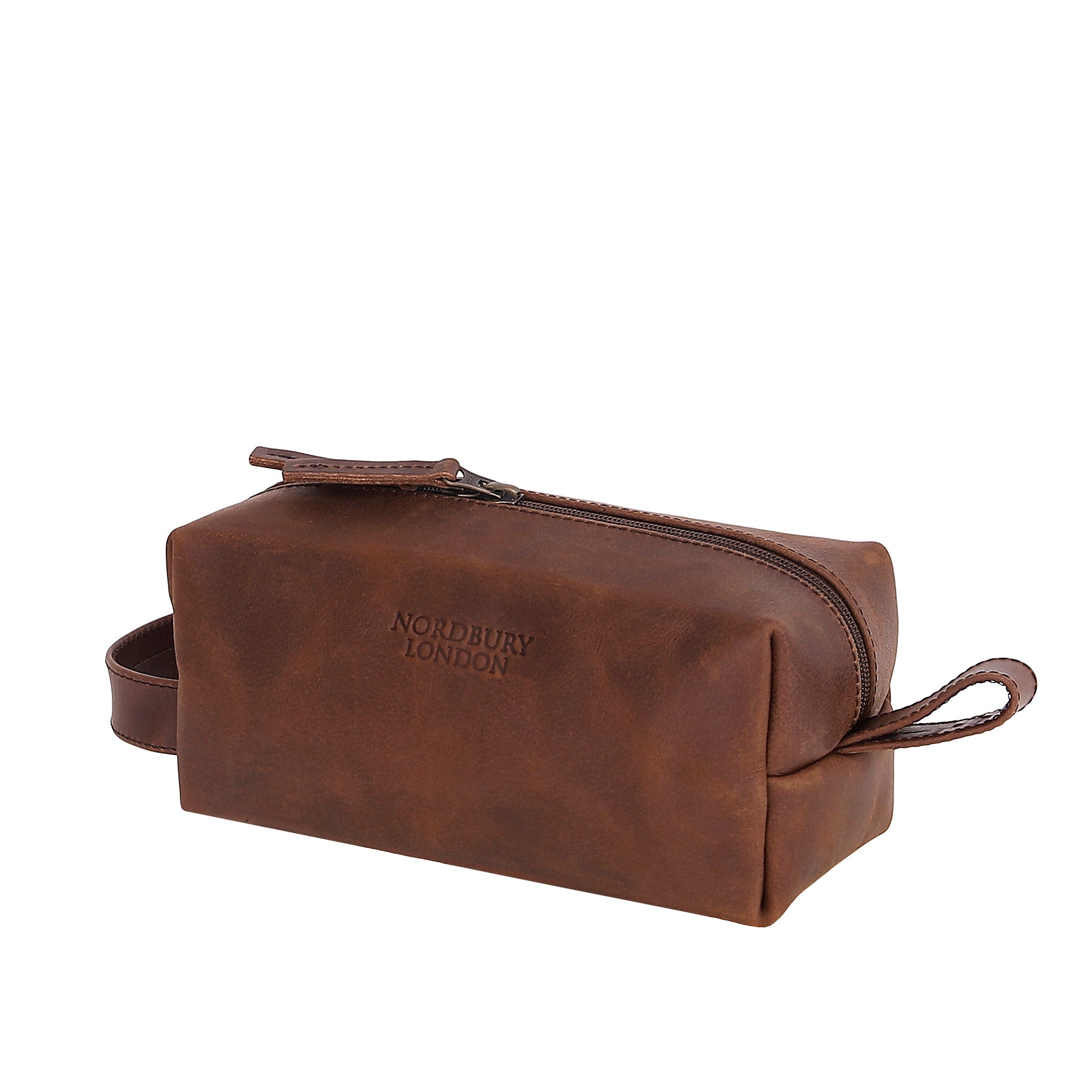 Leather Wash Bag 2013 - Medium Brown