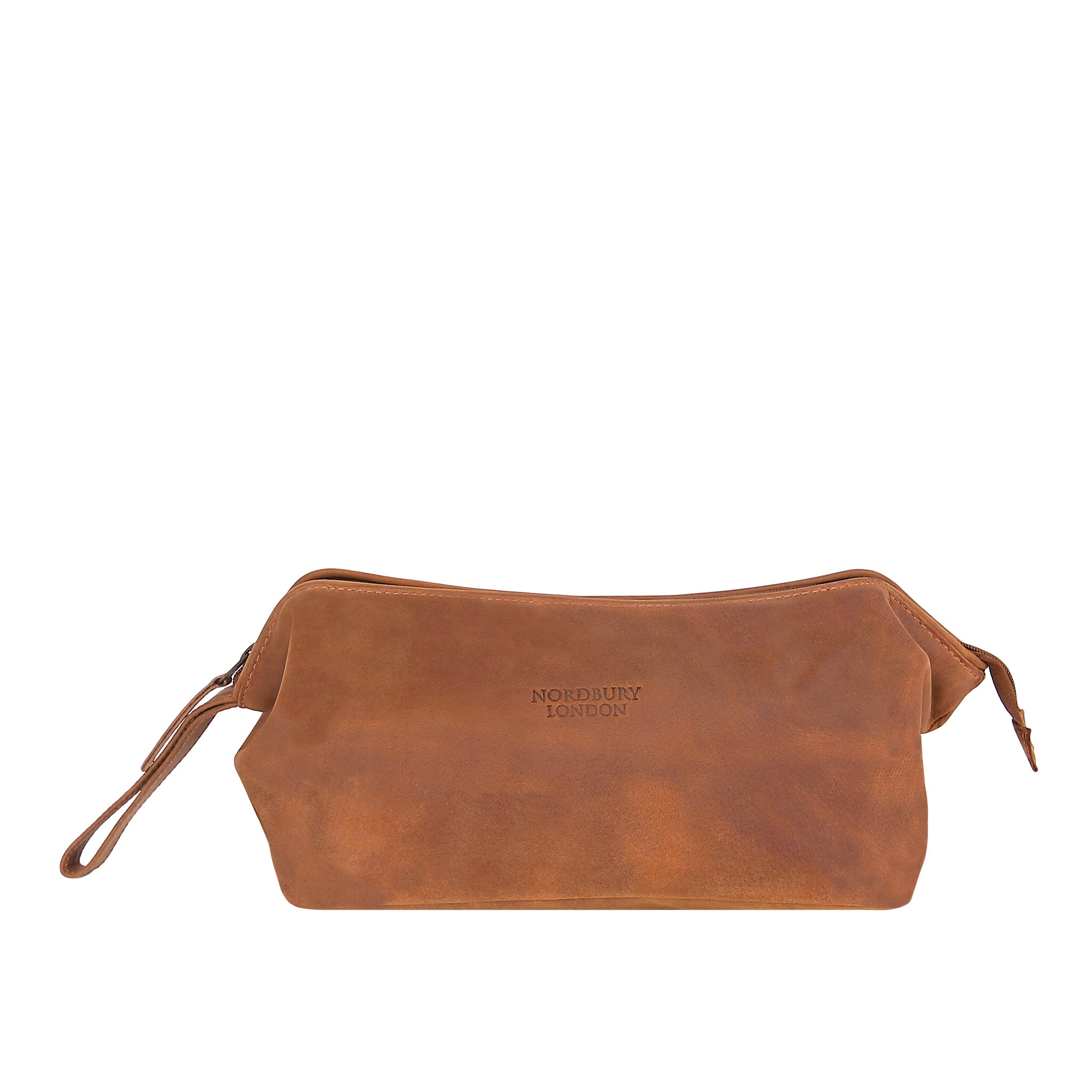 Leather Wash Bag 2014 - Light Brown