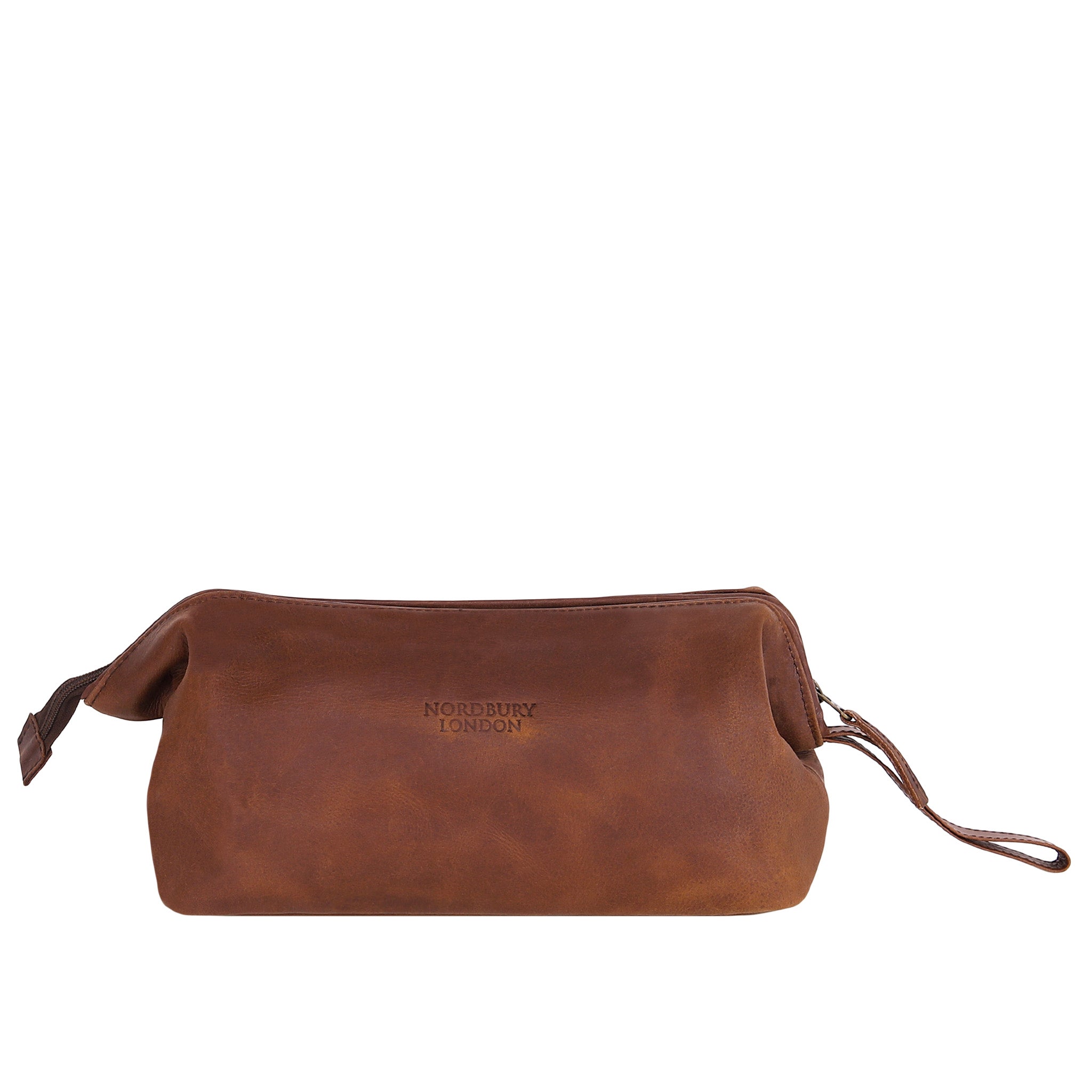 Leather Wash Bag 2014 - Medium Brown