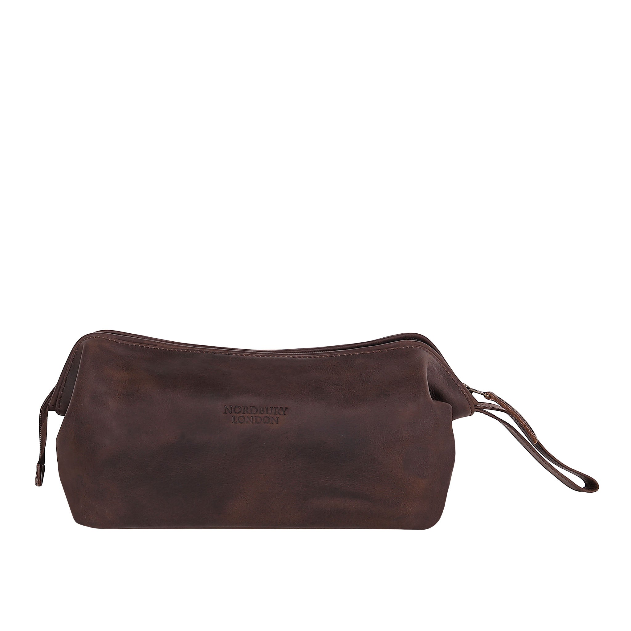 Leather Wash Bag 2014 - Dark Brown